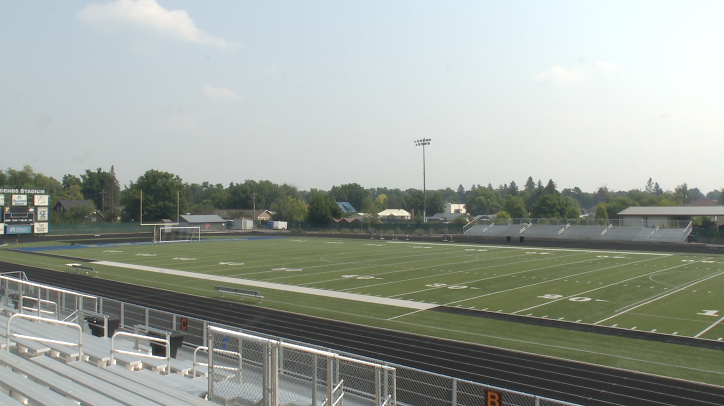Smoke overlooking Kalispell Legends Stadium, Monday, Aug. 3, 2026