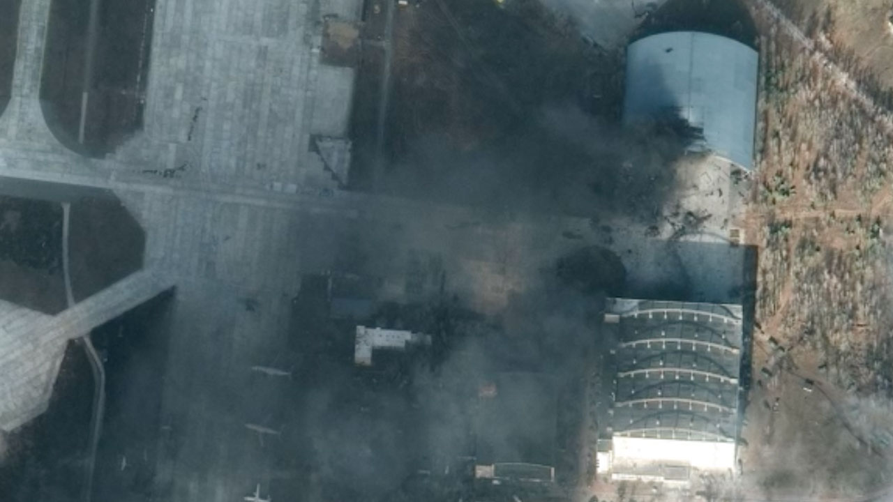 Antonov AN-225 Mriya hangar, Feb. 27, 2022