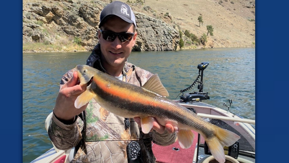Austin Wargo landed a longnose sucker weighing 4.21 pounds
