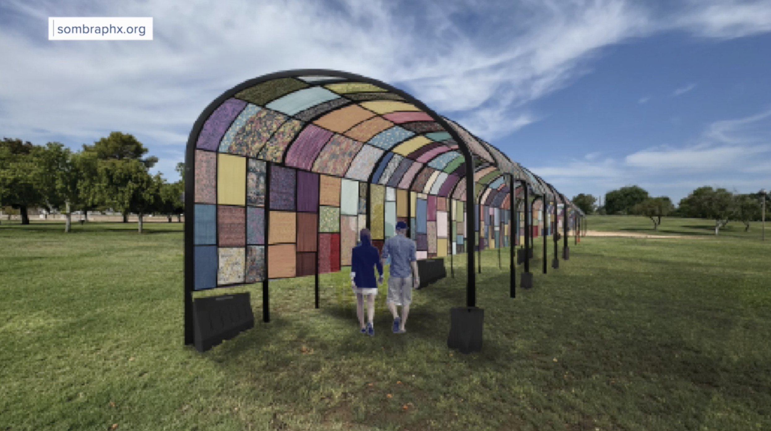 Sombra Quilt Installation