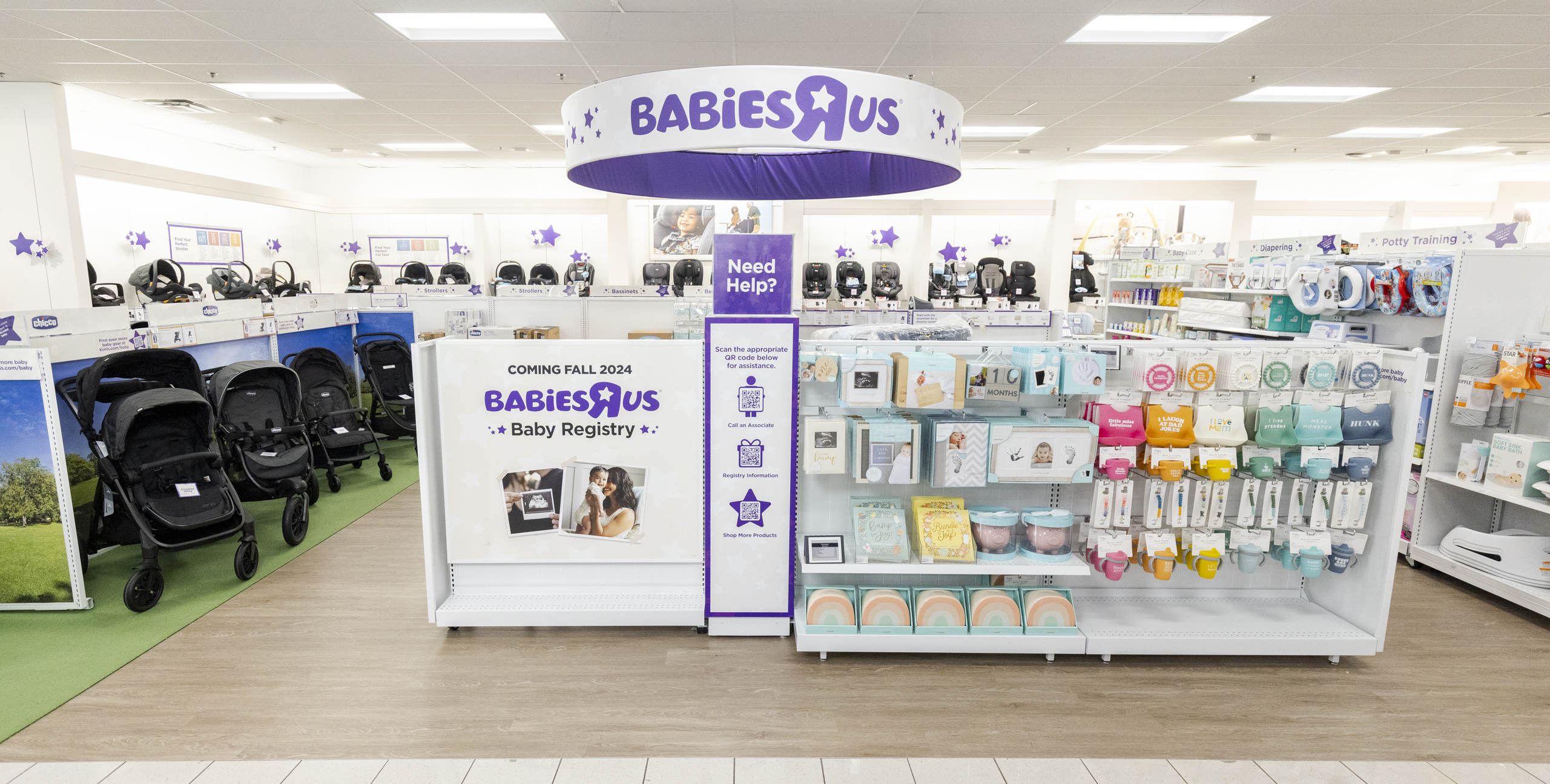 Babies"R"Us section in Kohl's 