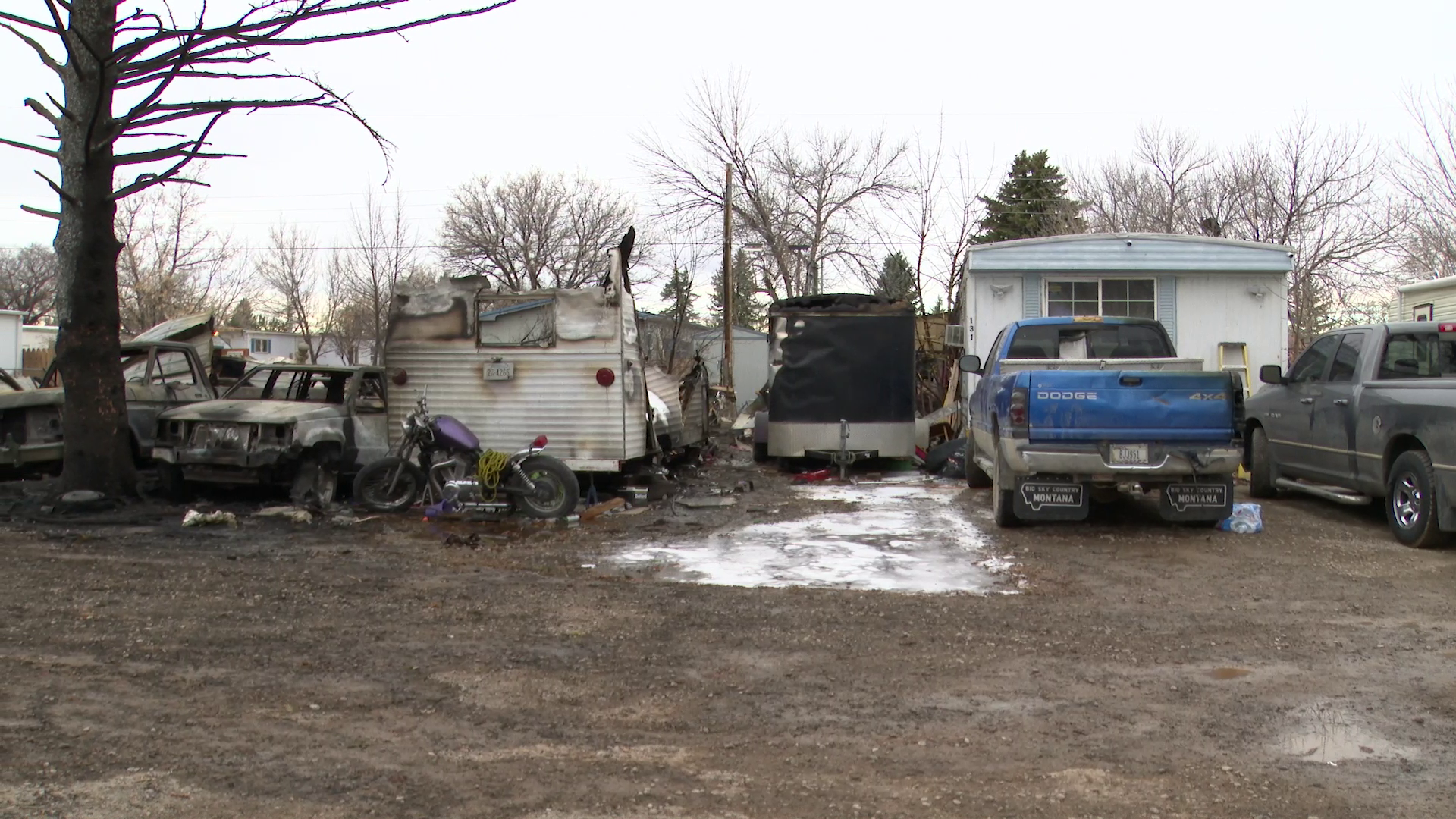 Emergency crews responded to a structure fire in Great Falls on Friday, November 19, 2021.