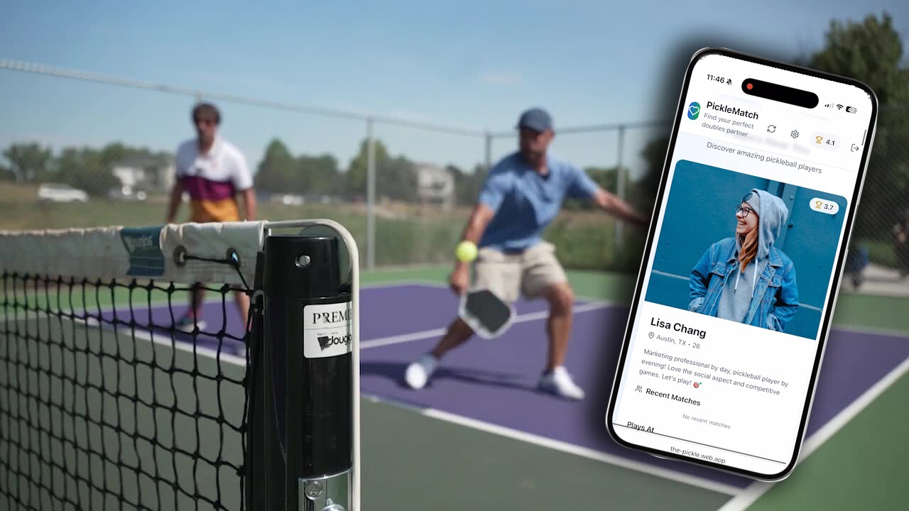 A pickleball dating app.