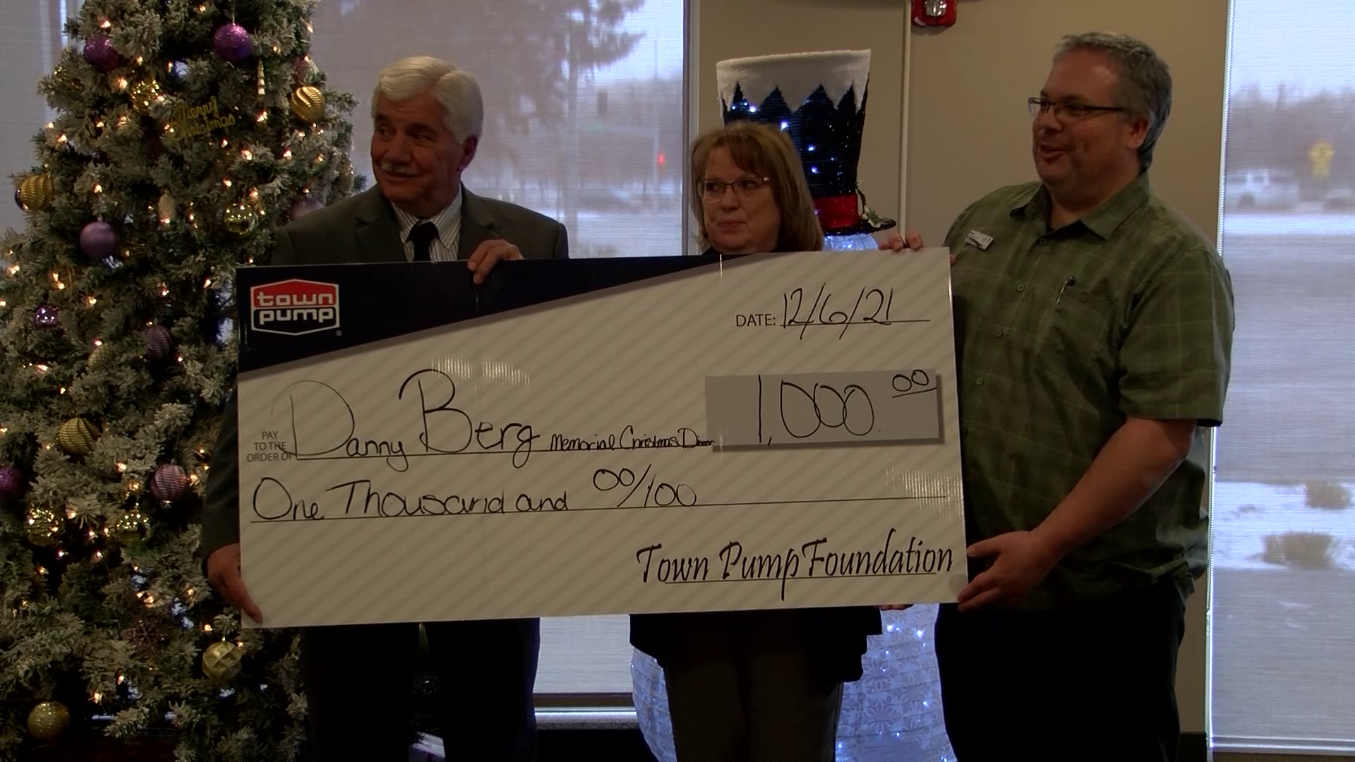 Danny Berg Memorial Christmas Dinner gets $1K boost from Town Pump
