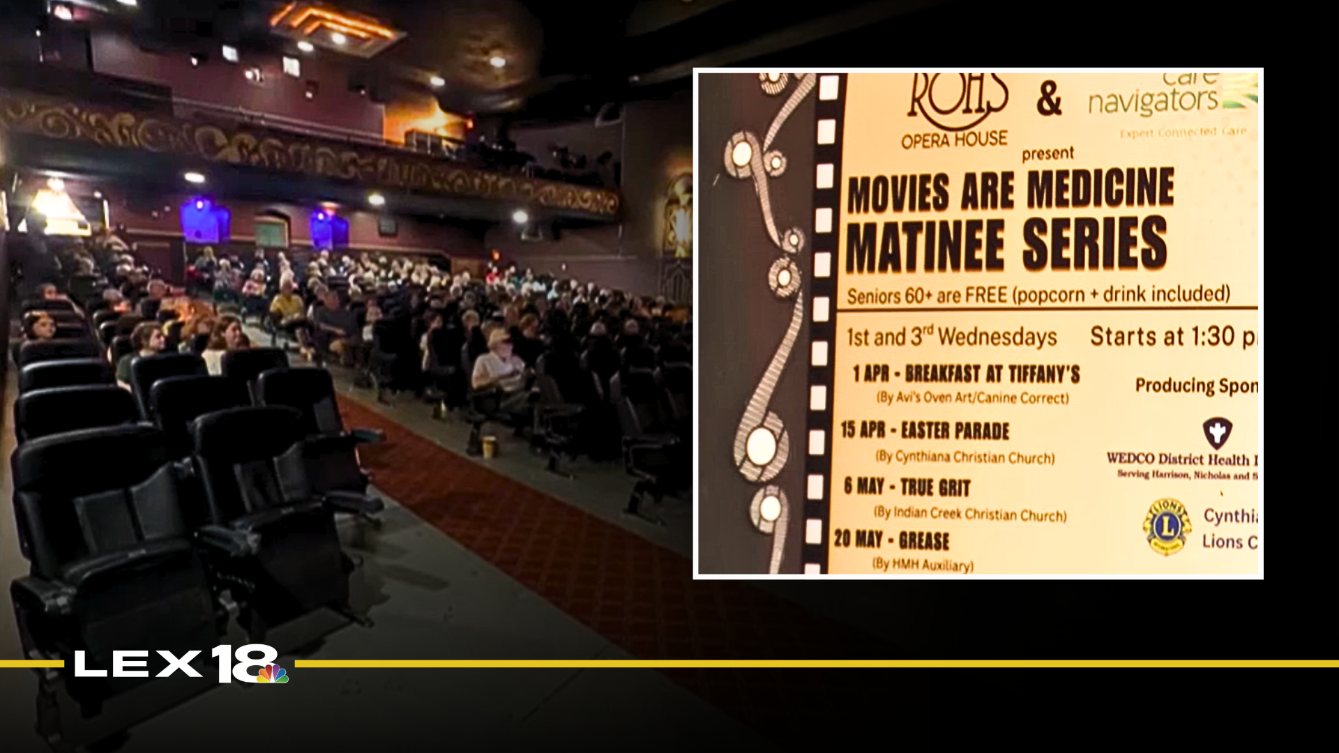 "Movies are Medicine" matinee series