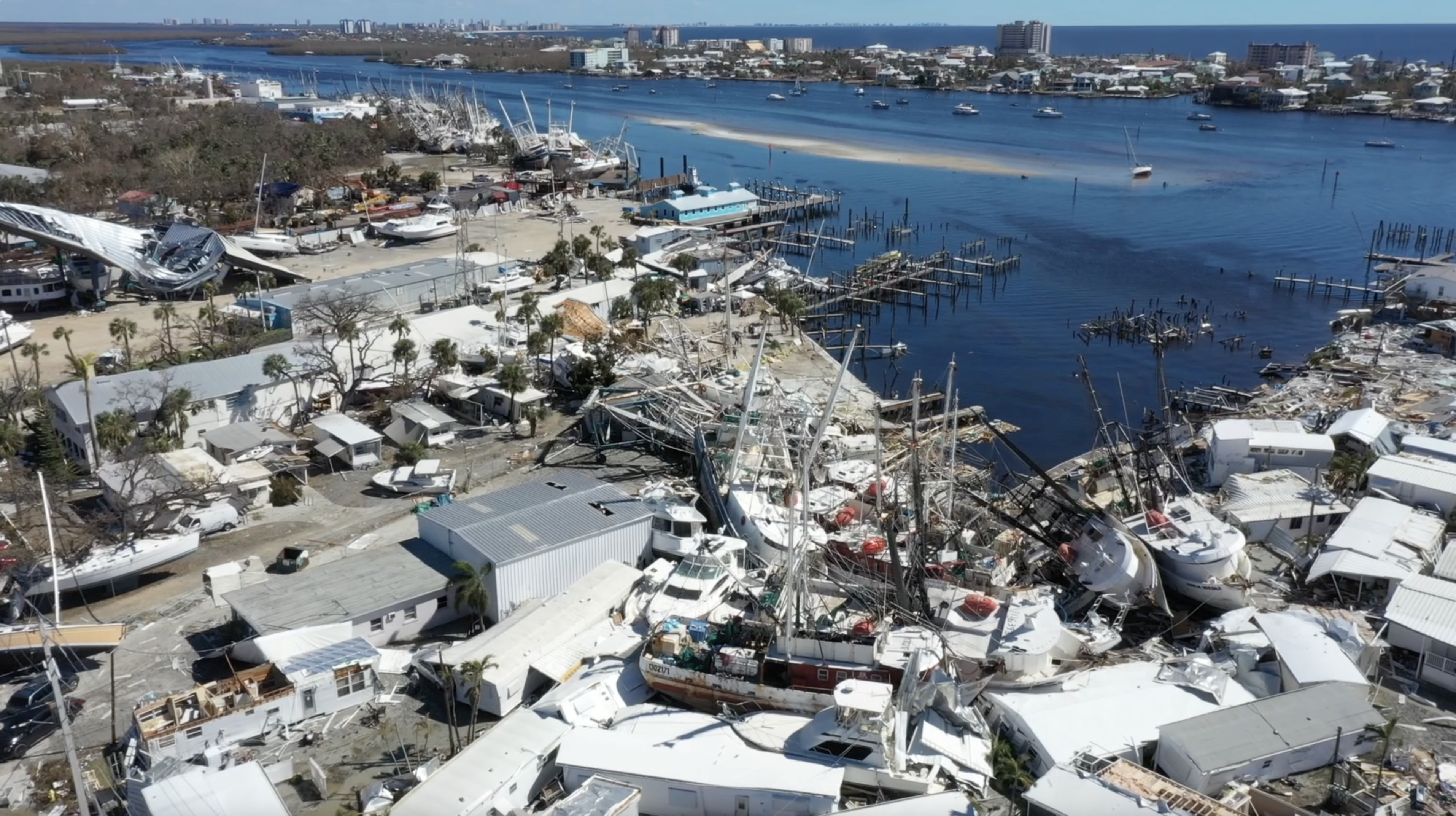 Ft. Myers Beach destruction.