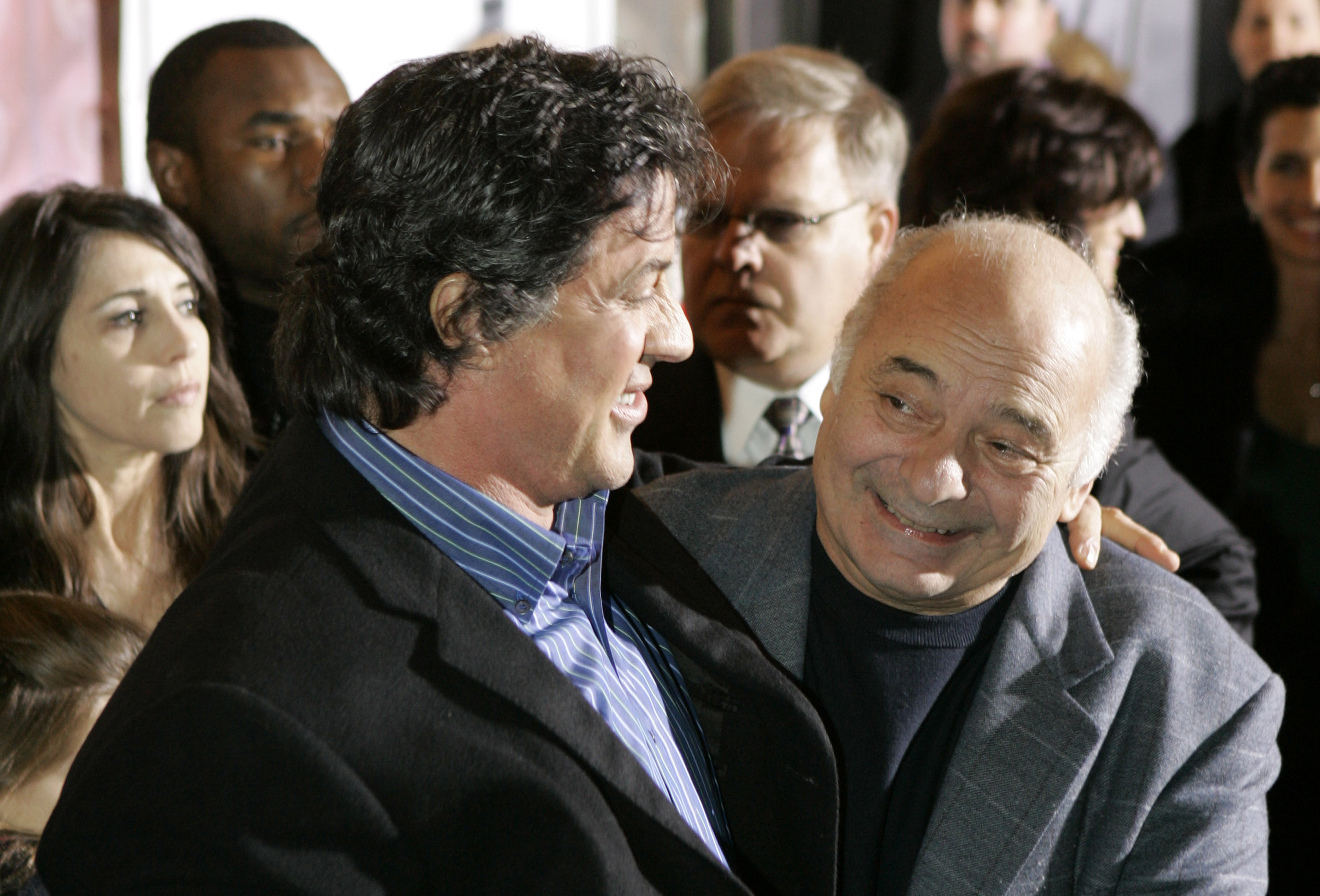 Burt Young and Sylvester Stallone at premiere of 'Rocky Balboa' in 2006