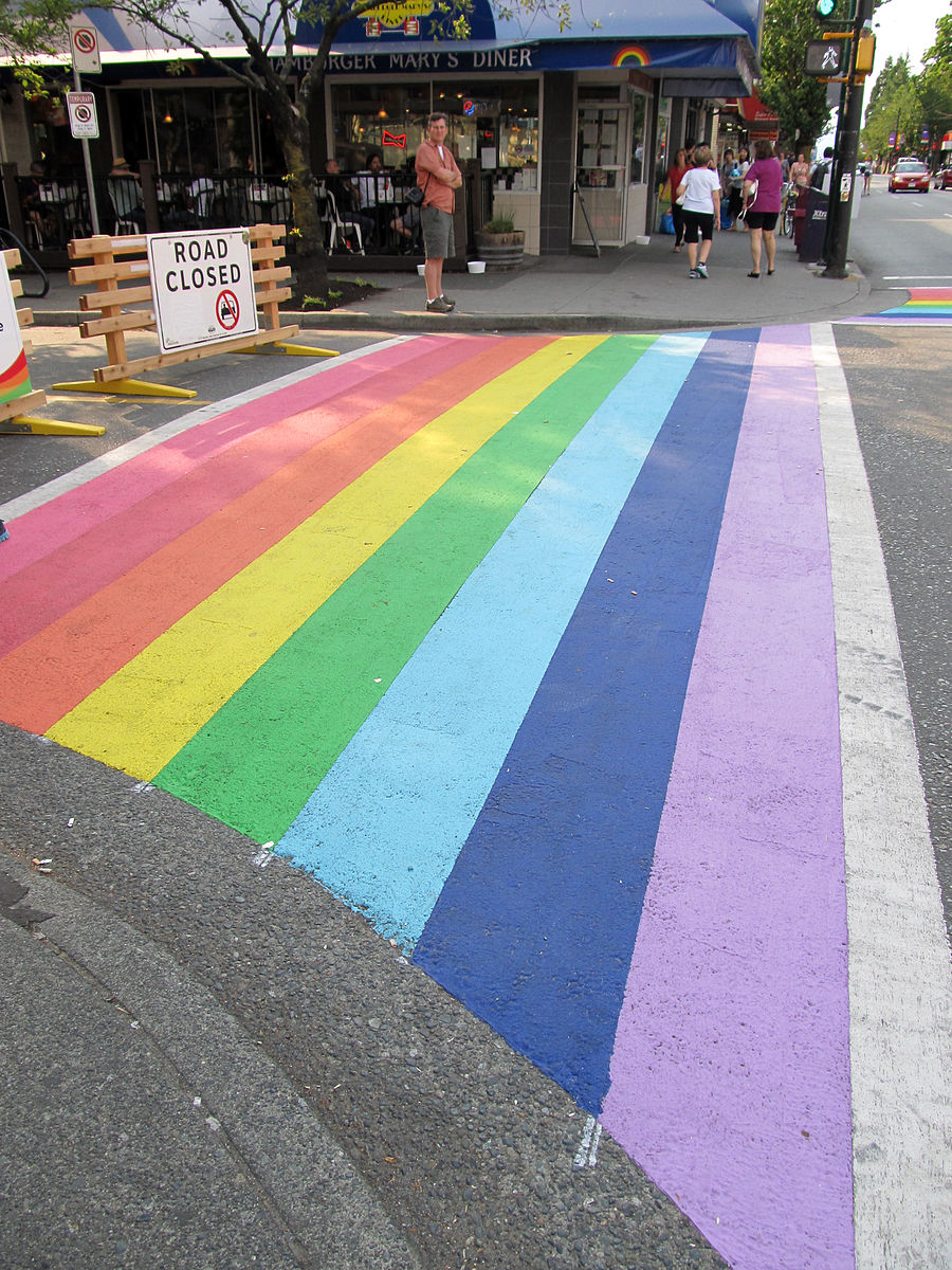 rainbow crosswalk canada