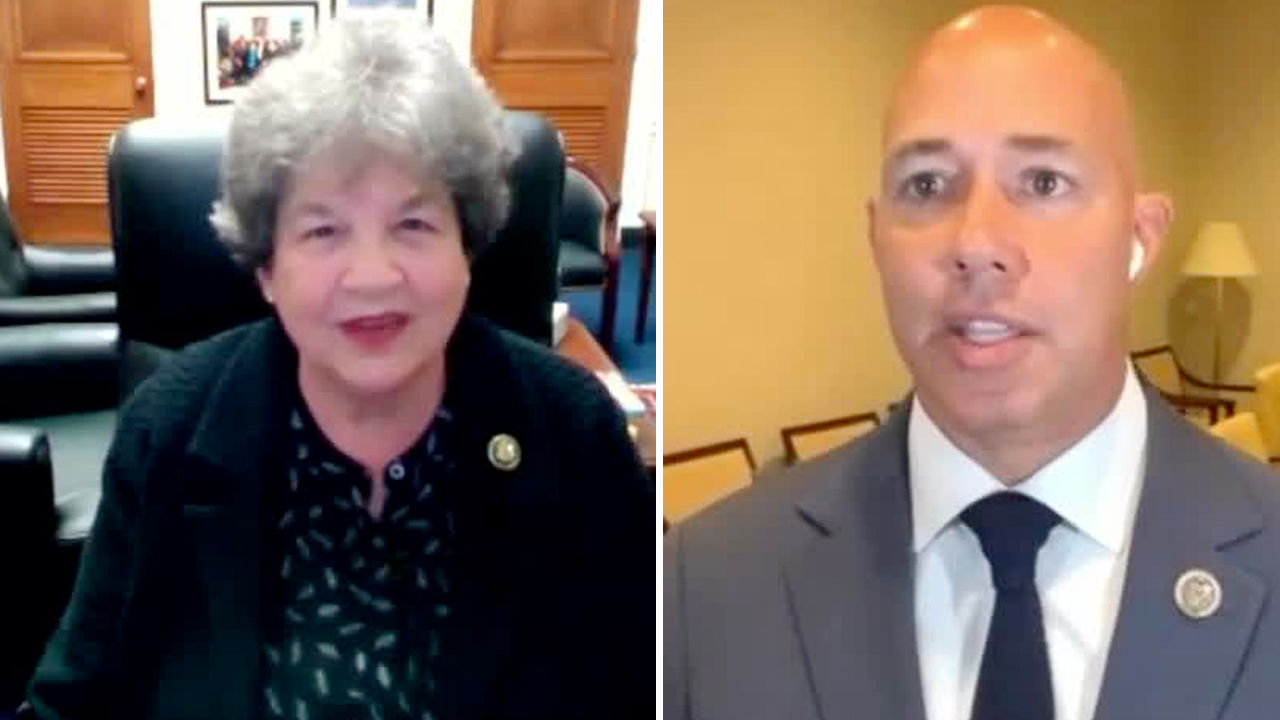 U.S. Rep. Lois Frankel and Brian Mast, Sept. 2023