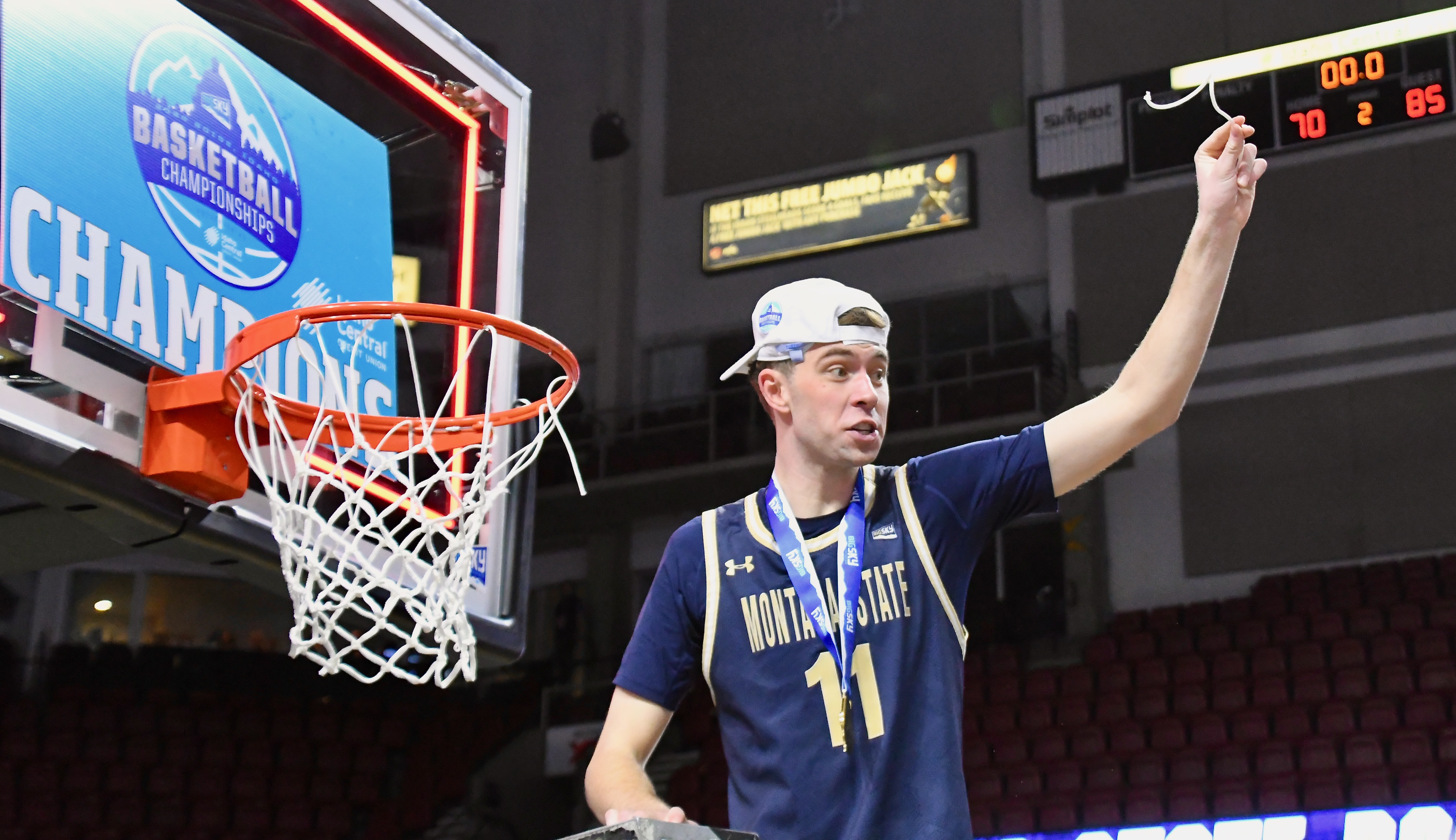 Montana State men's basketball celebration