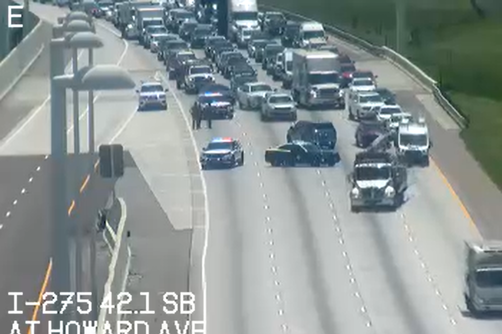 Traffic I-275 SB at Howard