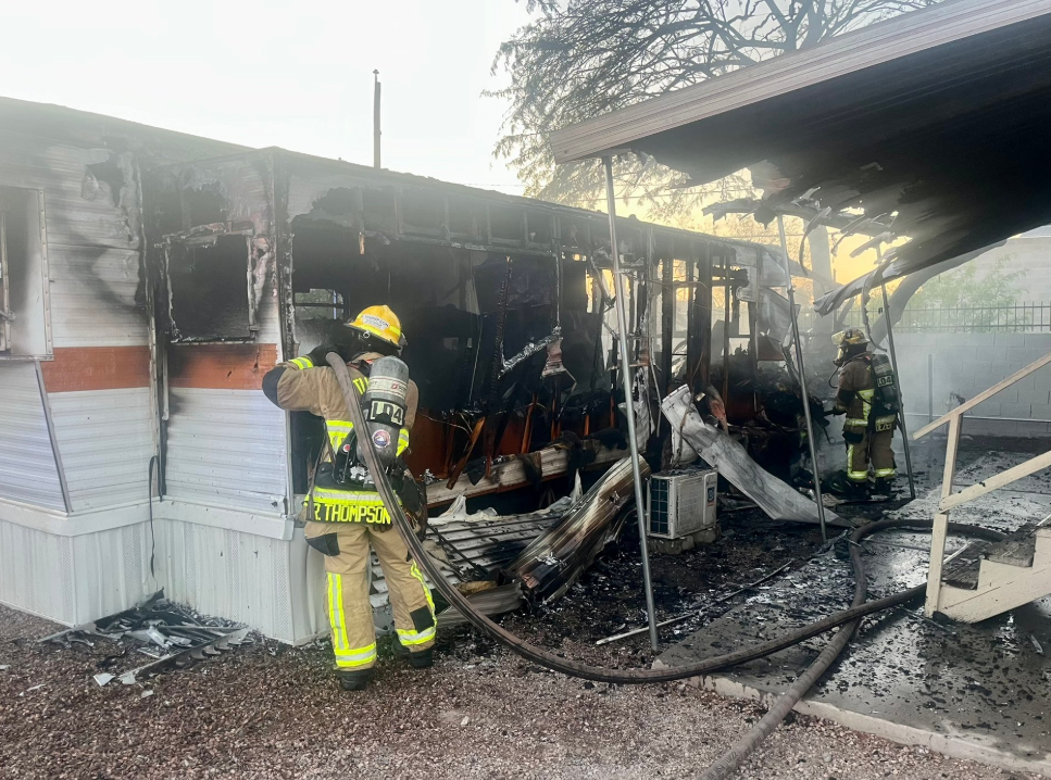 MOBILE HOME FIRE