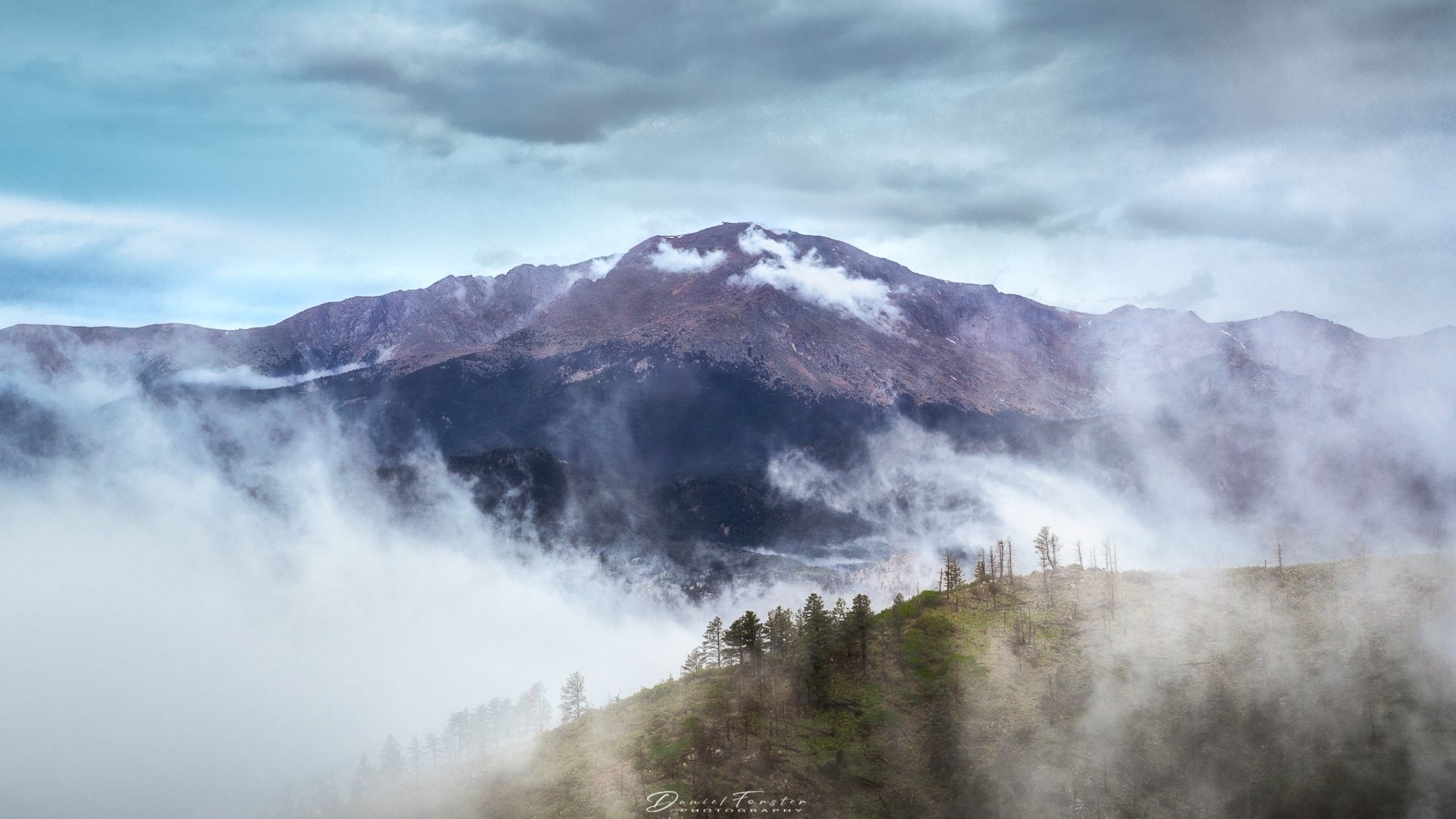 Cloudy near Pikes Peak