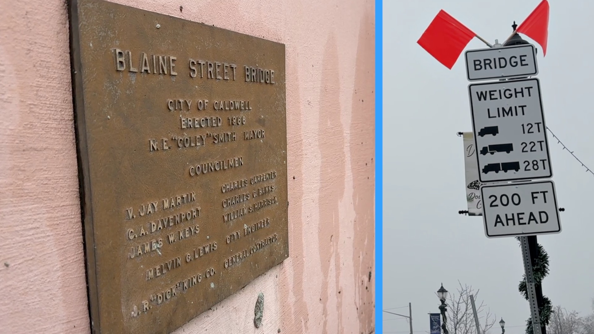 Blaine Bridge Plaque 