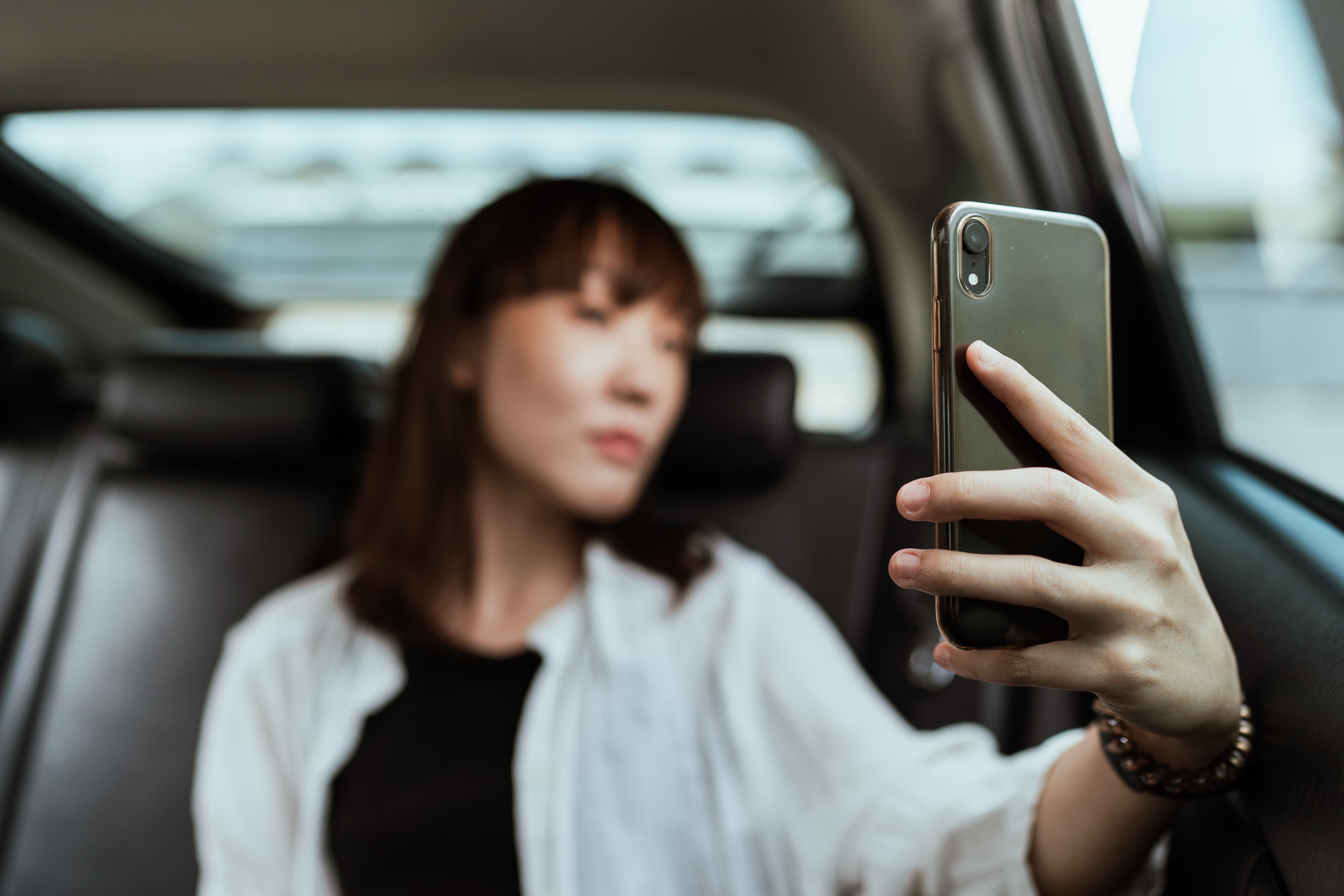 Selfie in car