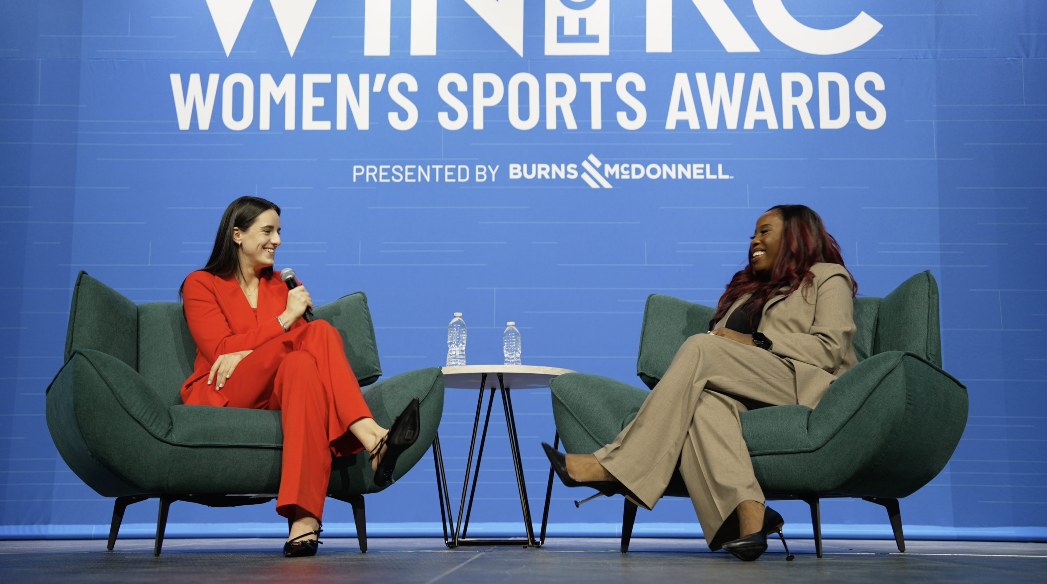 Caitlin Clark interview Win for KC Women's Sports Awards