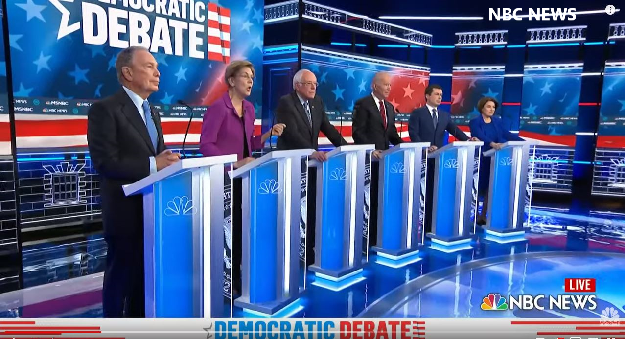 Six of the Democratic Presidential candidates took part in a debate in Las Vegas hosted by NBC News
