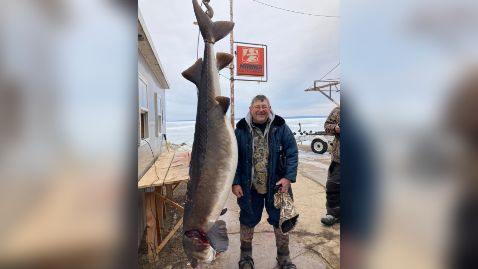 James Gishkowsky and the 7th largest sturgeon 