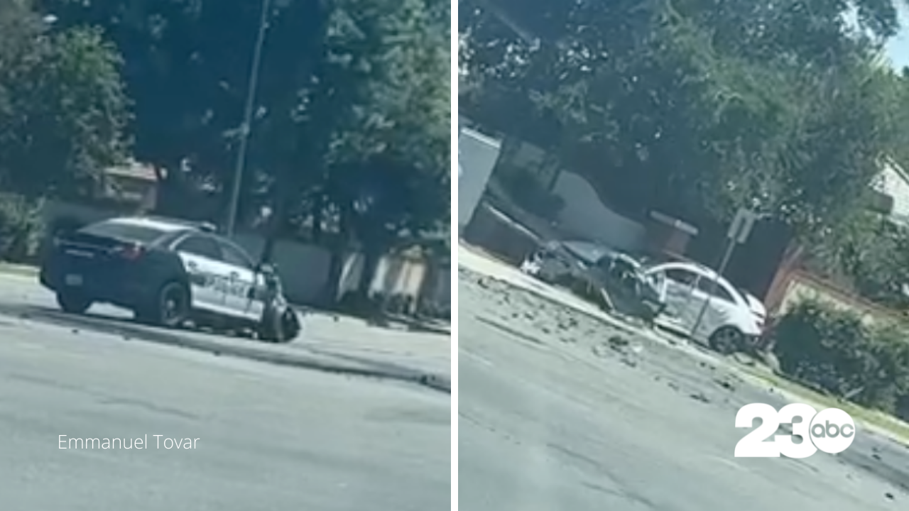 Police Car Crash, Bakersfield, May 12, 2022