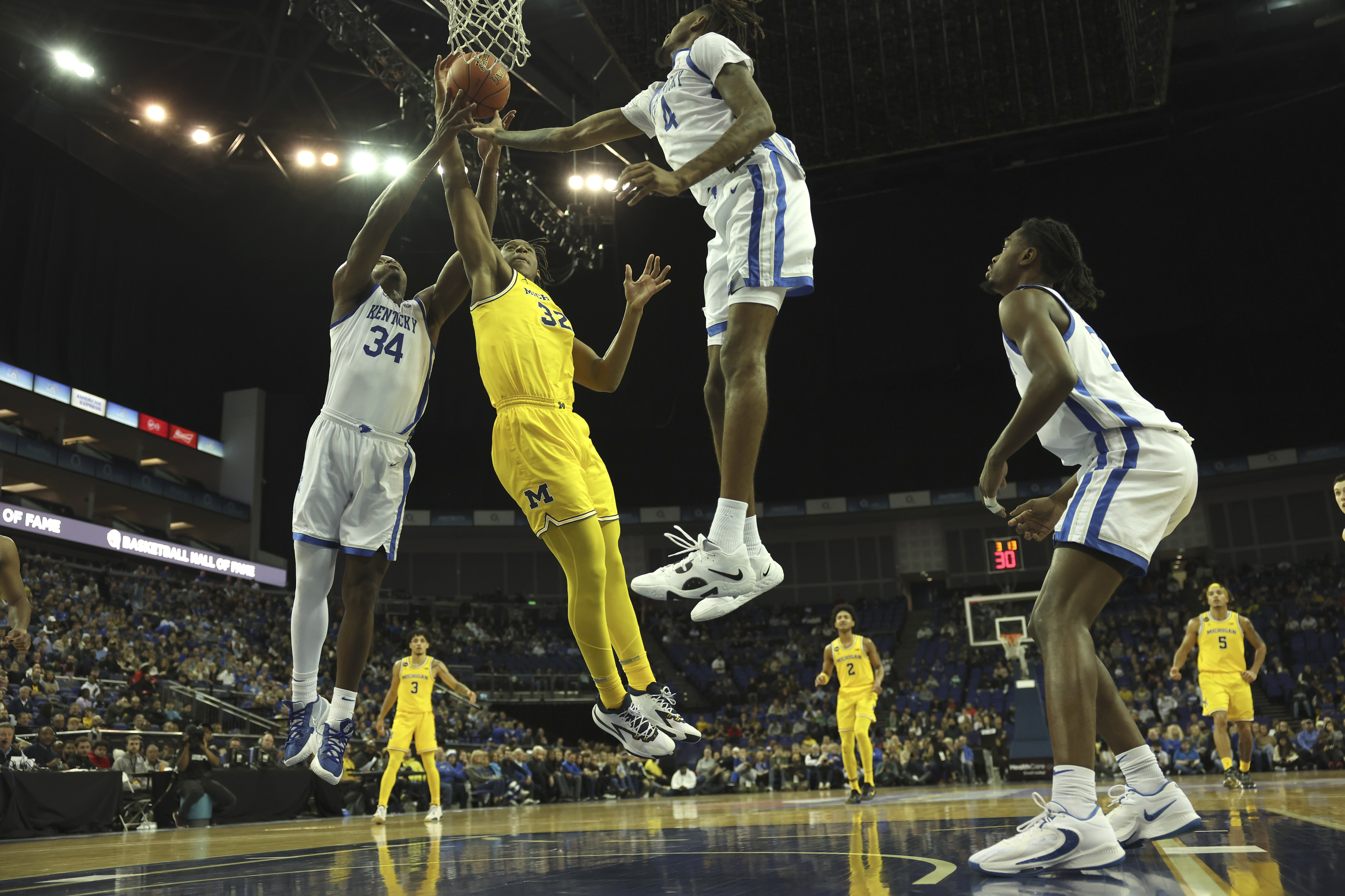 Britain Basketball Michigan Kentucky
