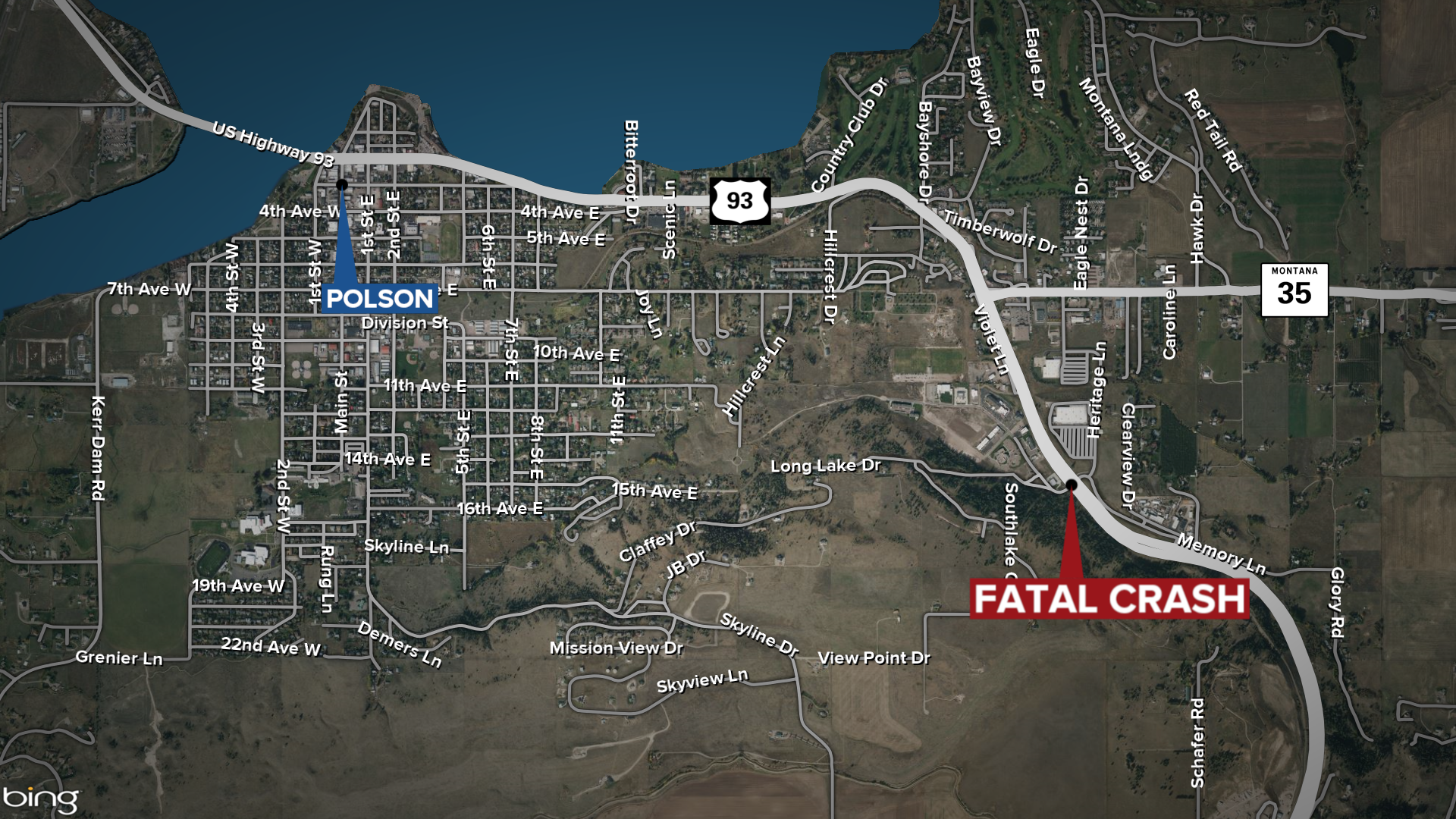 Polson Fatal Accident Map