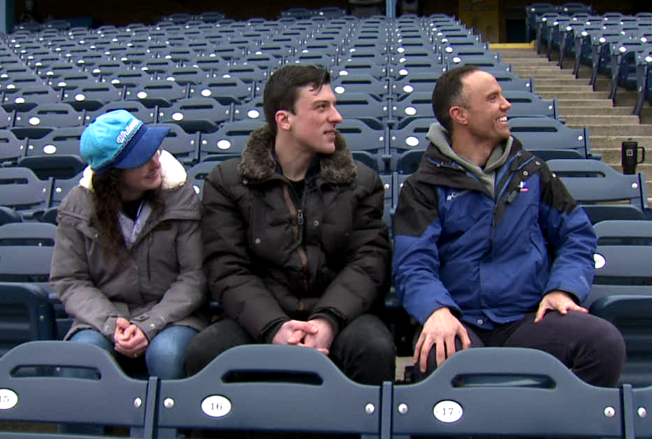 West Michigan couple throws first pitch day before wedding