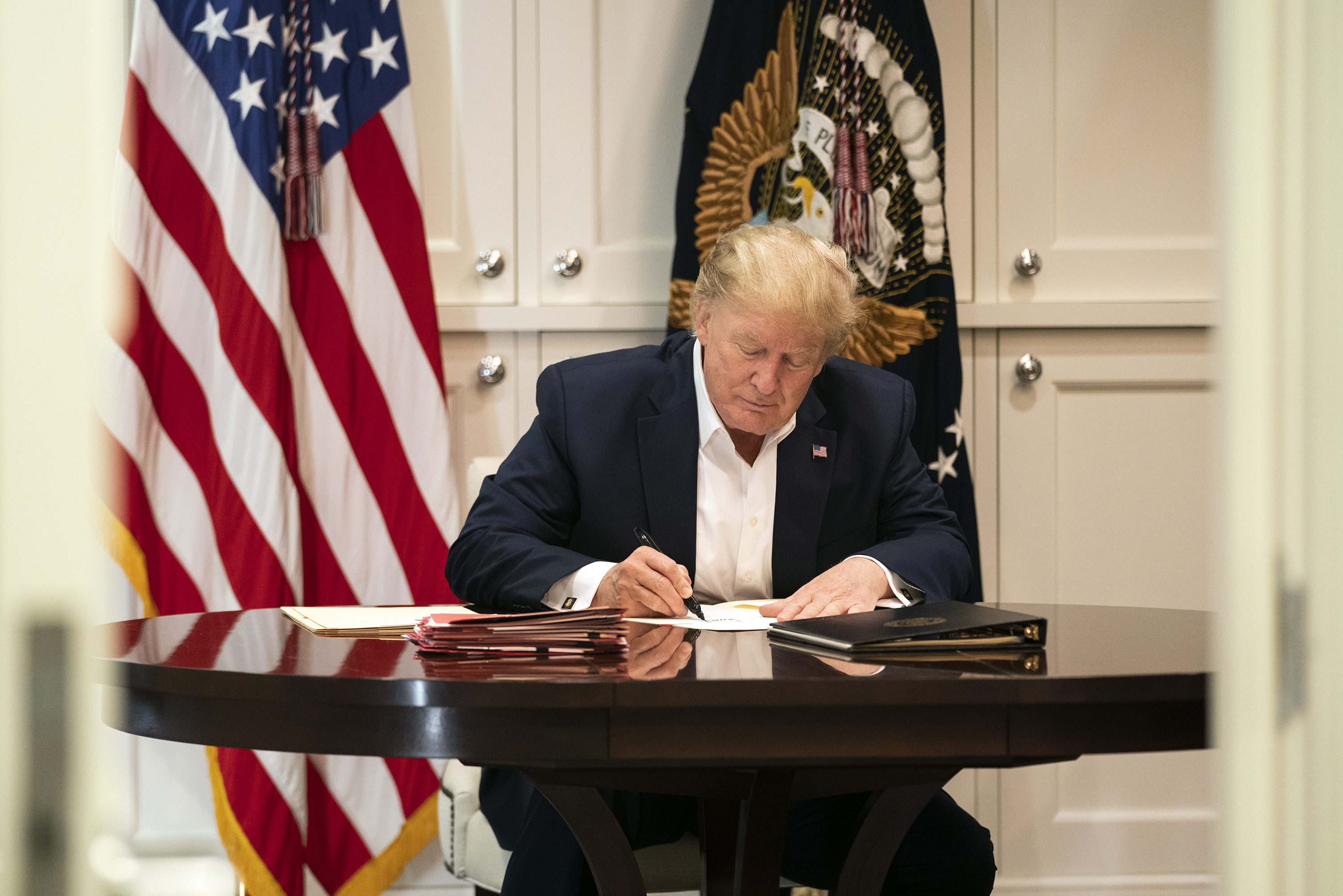 Virus Outbreak Trump