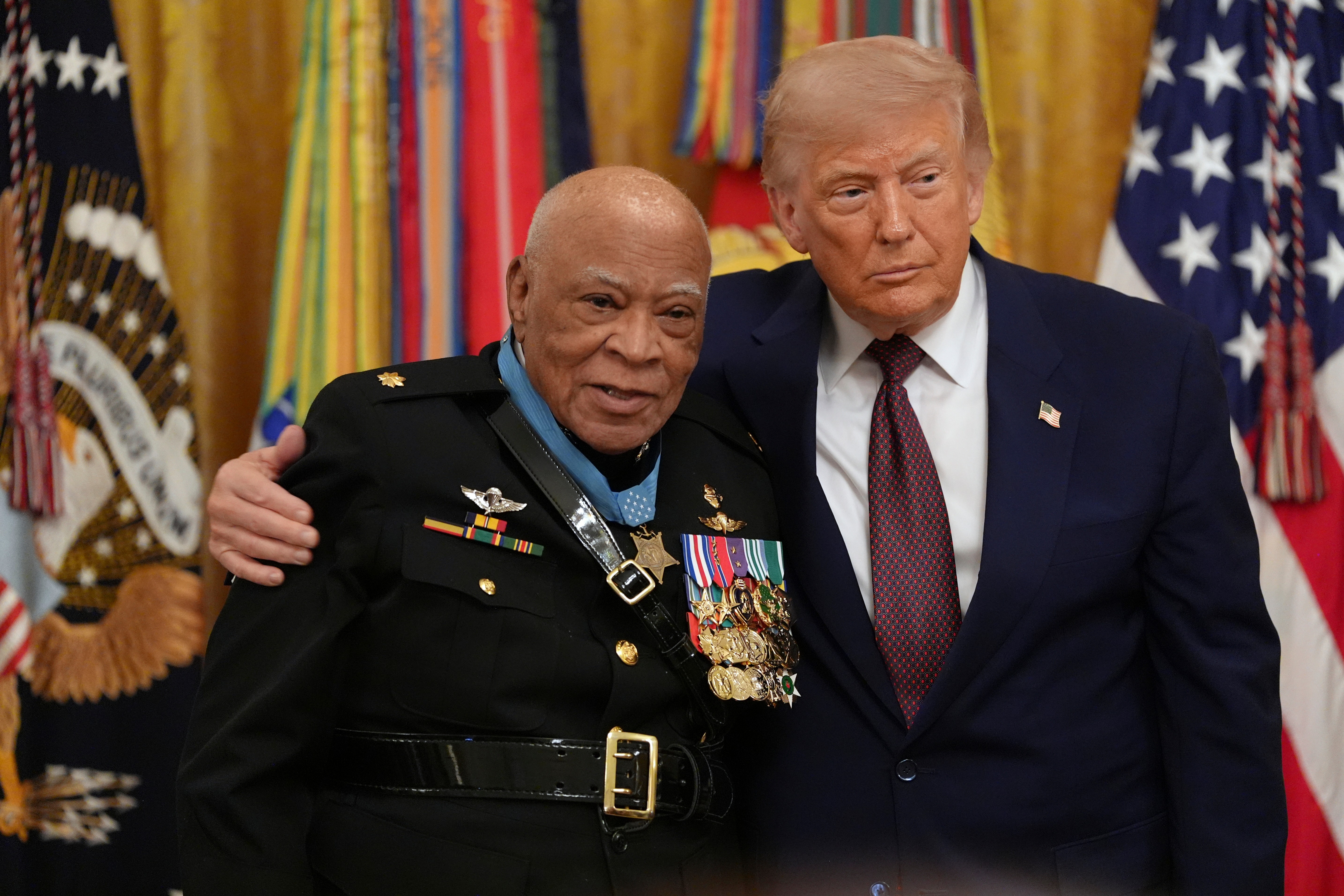 Trump awards Medal of Honor to three US servicemembers
