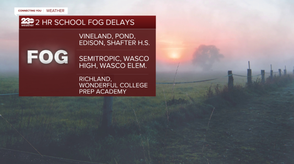 Fog Delays Jan 10, 2022
