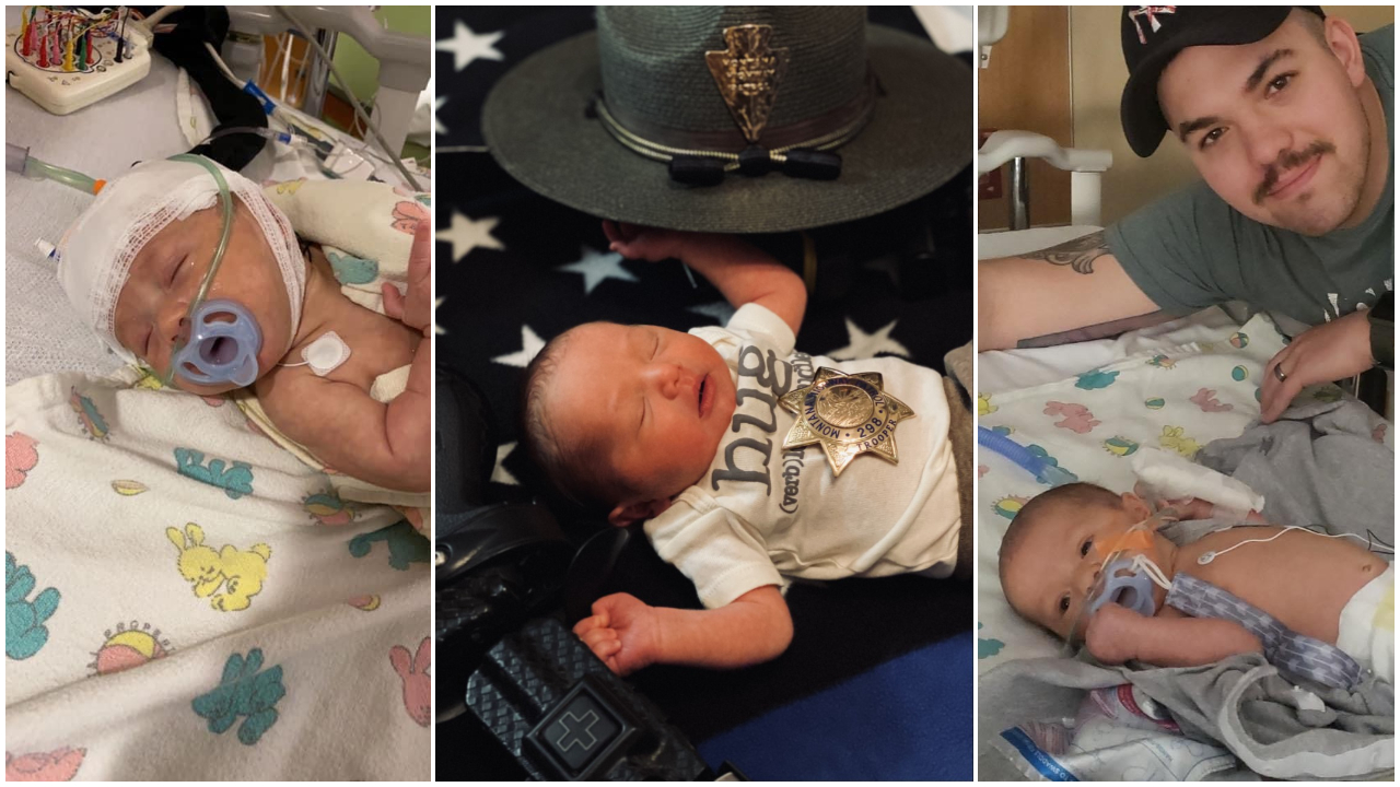 Newborn son of MHP trooper and wife hospitalized