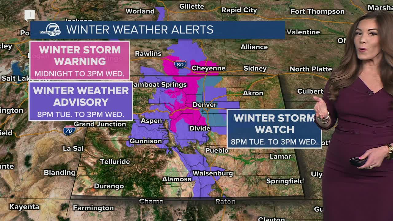 Winter Weather Alerts Across Colorado