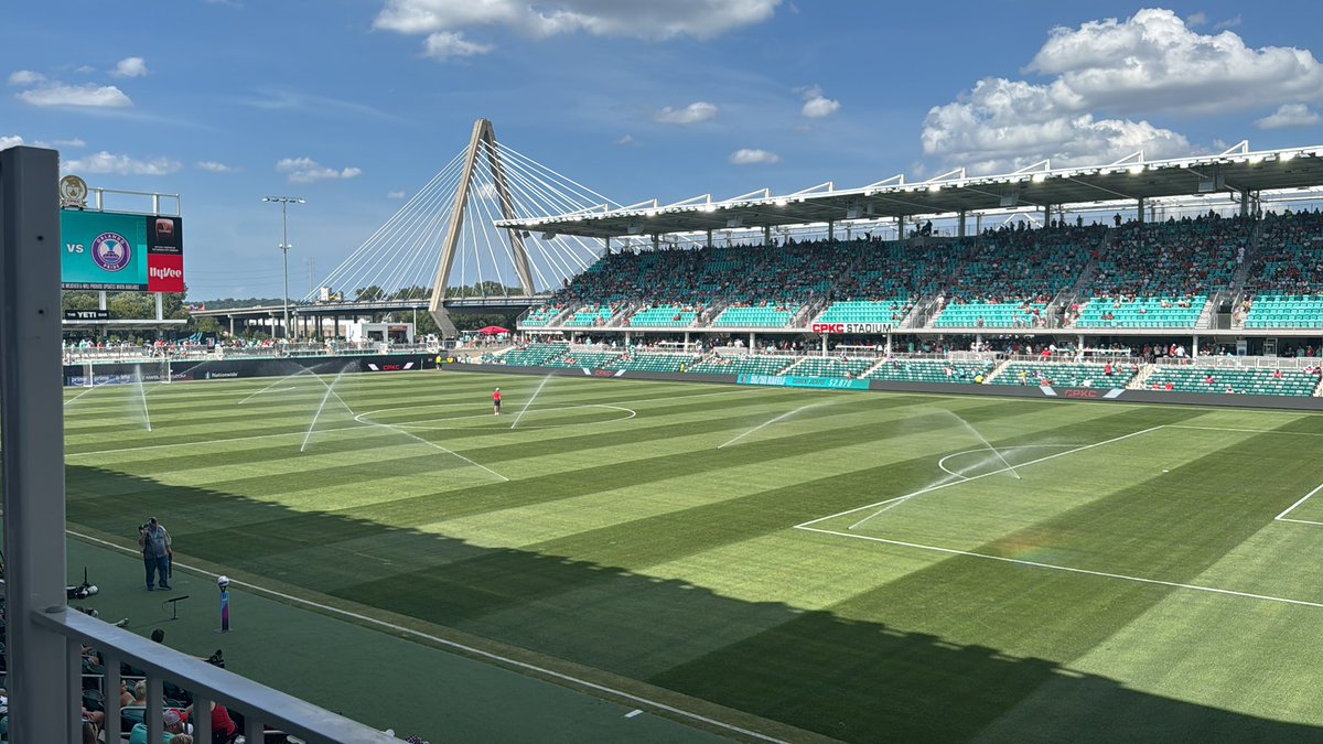 kc current sprinklers at cpkc stadium
