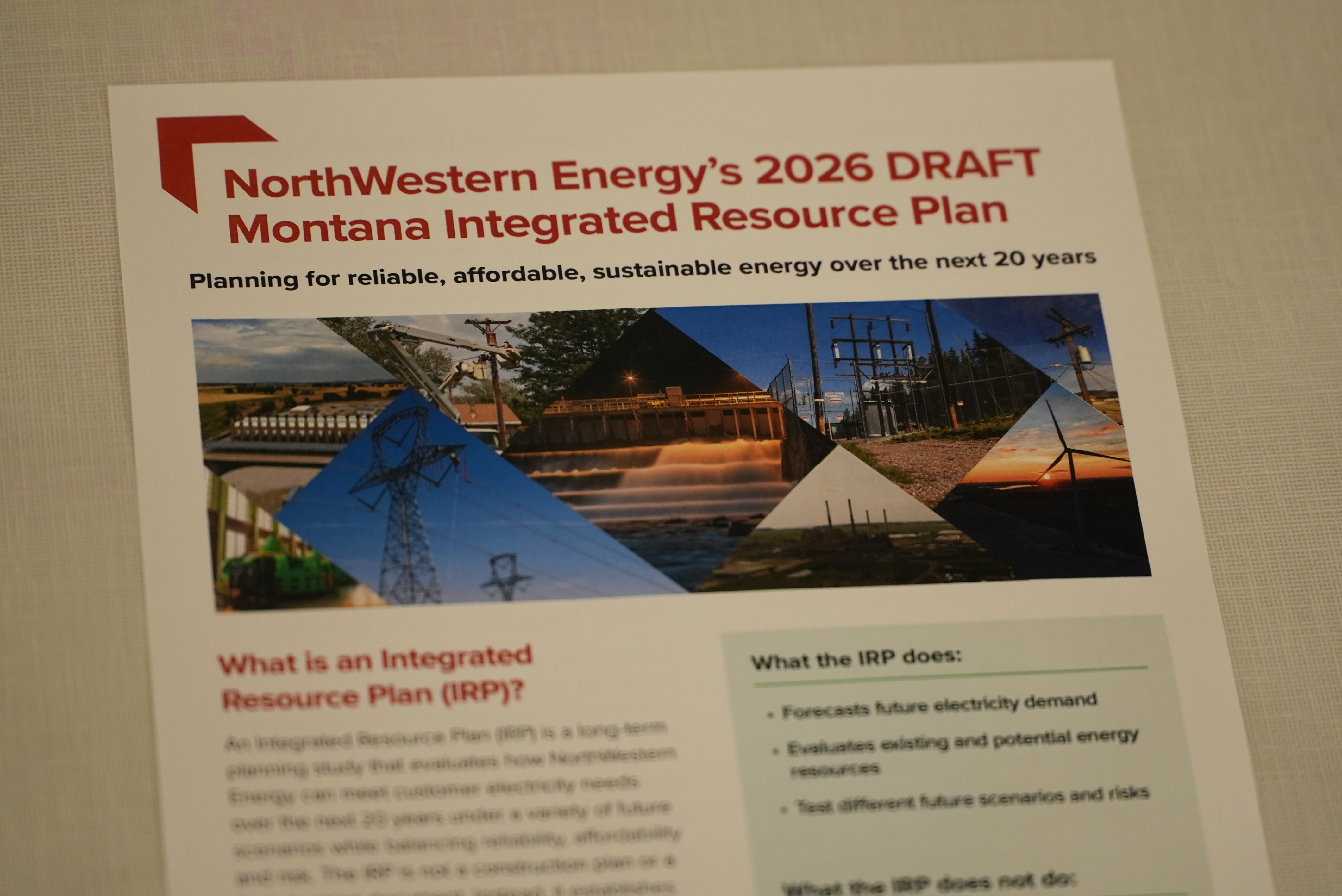 NorthWestern Energy Integrated Resource Plan