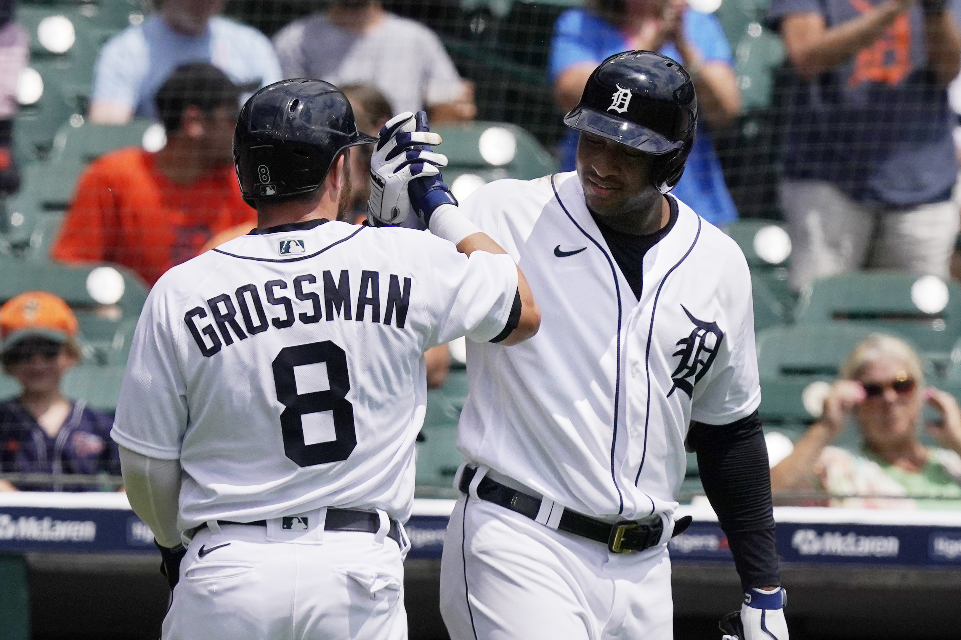 Robbie Grossman, Jonathan Schoop Twins Tigers Baseball