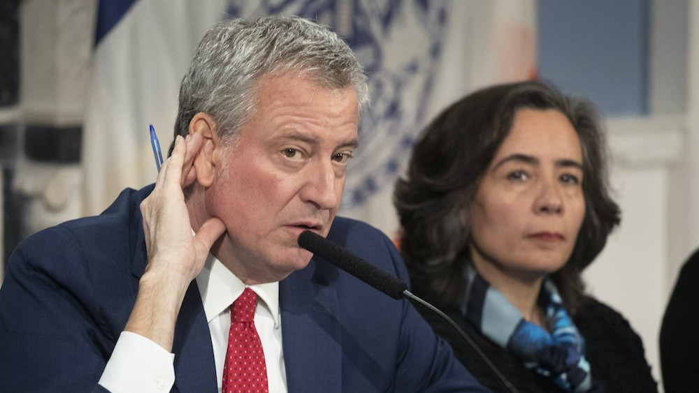 NYC Mayor Bill de Blasio