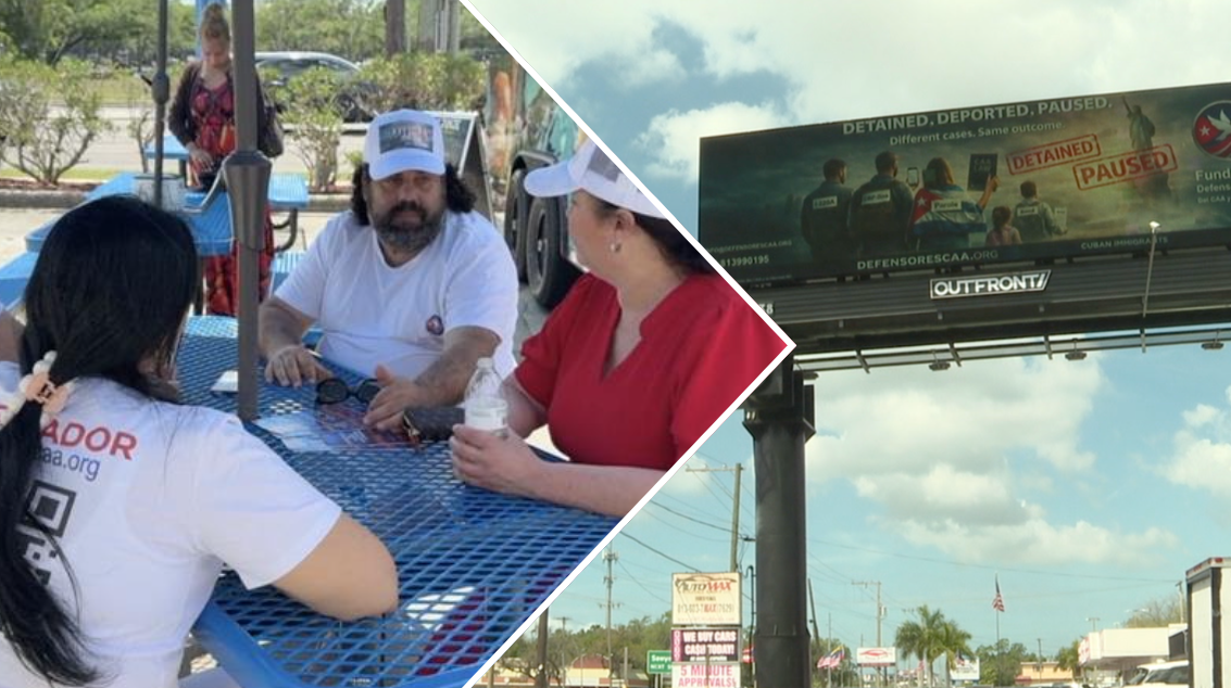 Cuban migrant advocacy group launches billboard campaign highlighting immigration challenges