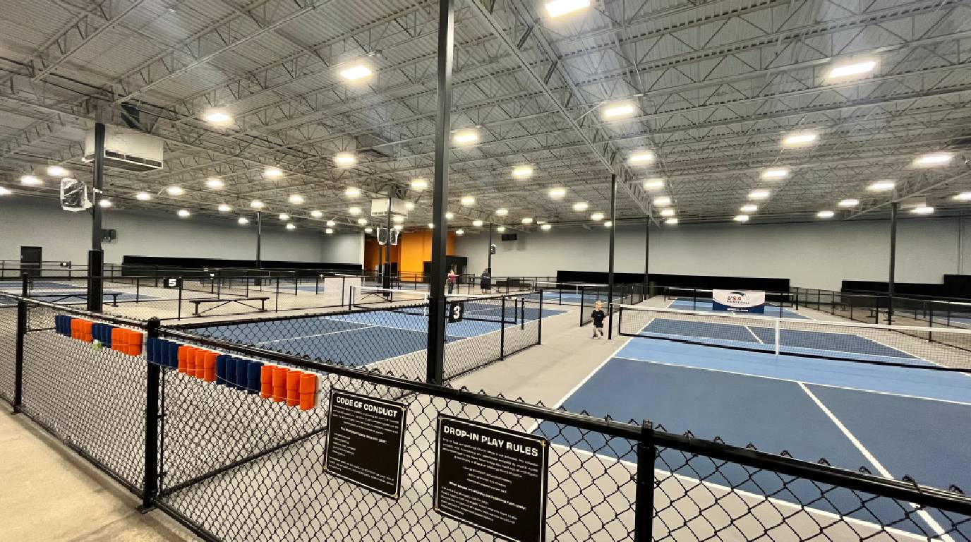 This 10 court indoor facility will open its doors to the public on December 26. 
