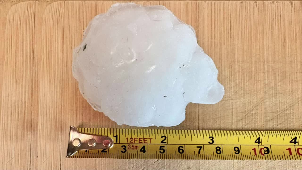 Hail in Ekalaka 