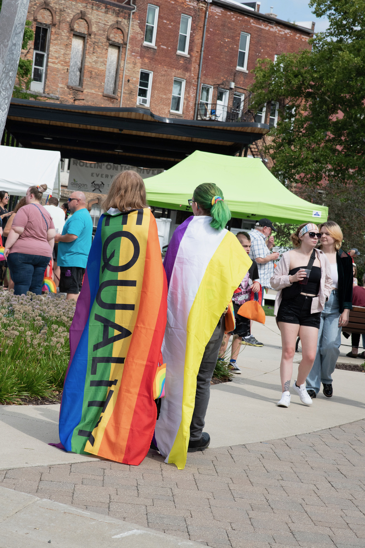 Allegan Out Loud - Wearing Pride Flags