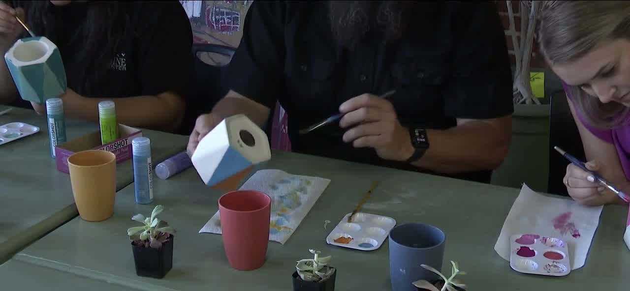 Imagine Art Center "Paint-A-Pot" event