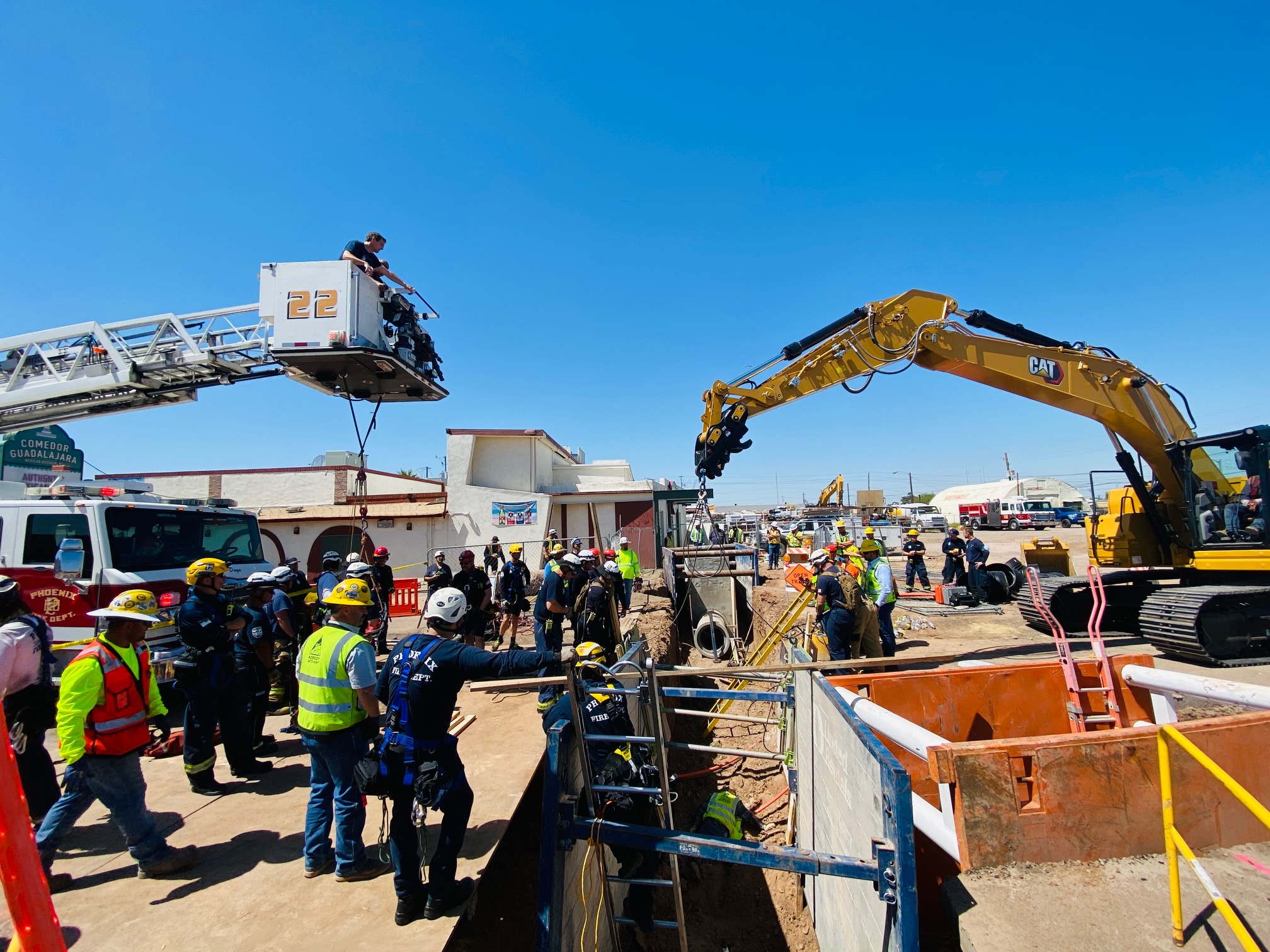 Central Buckeye Road trench rescue