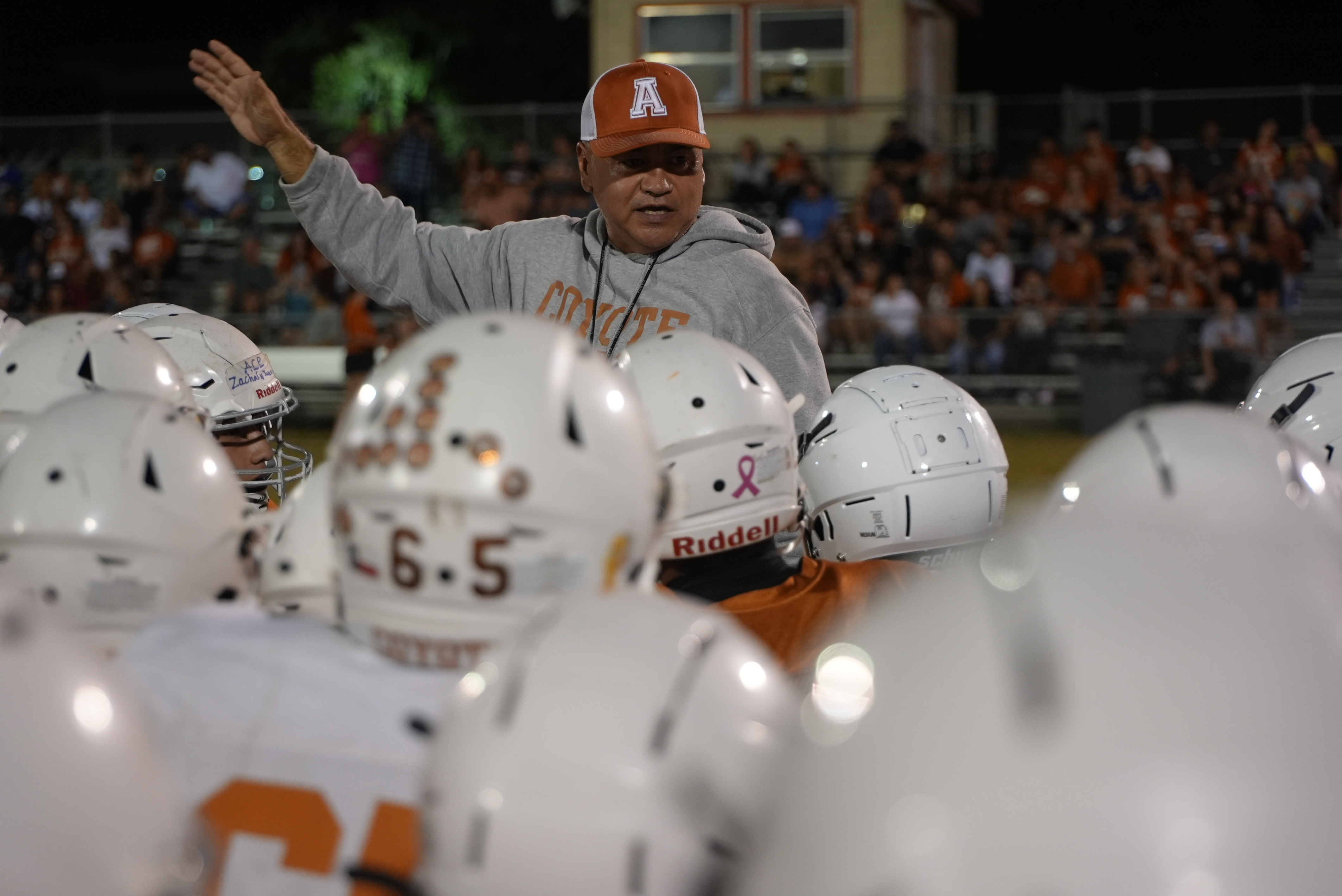 Alice football head coach J.R. Castellano