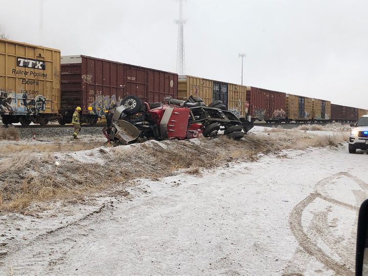 Train vs semi in ault_feb 11 2021