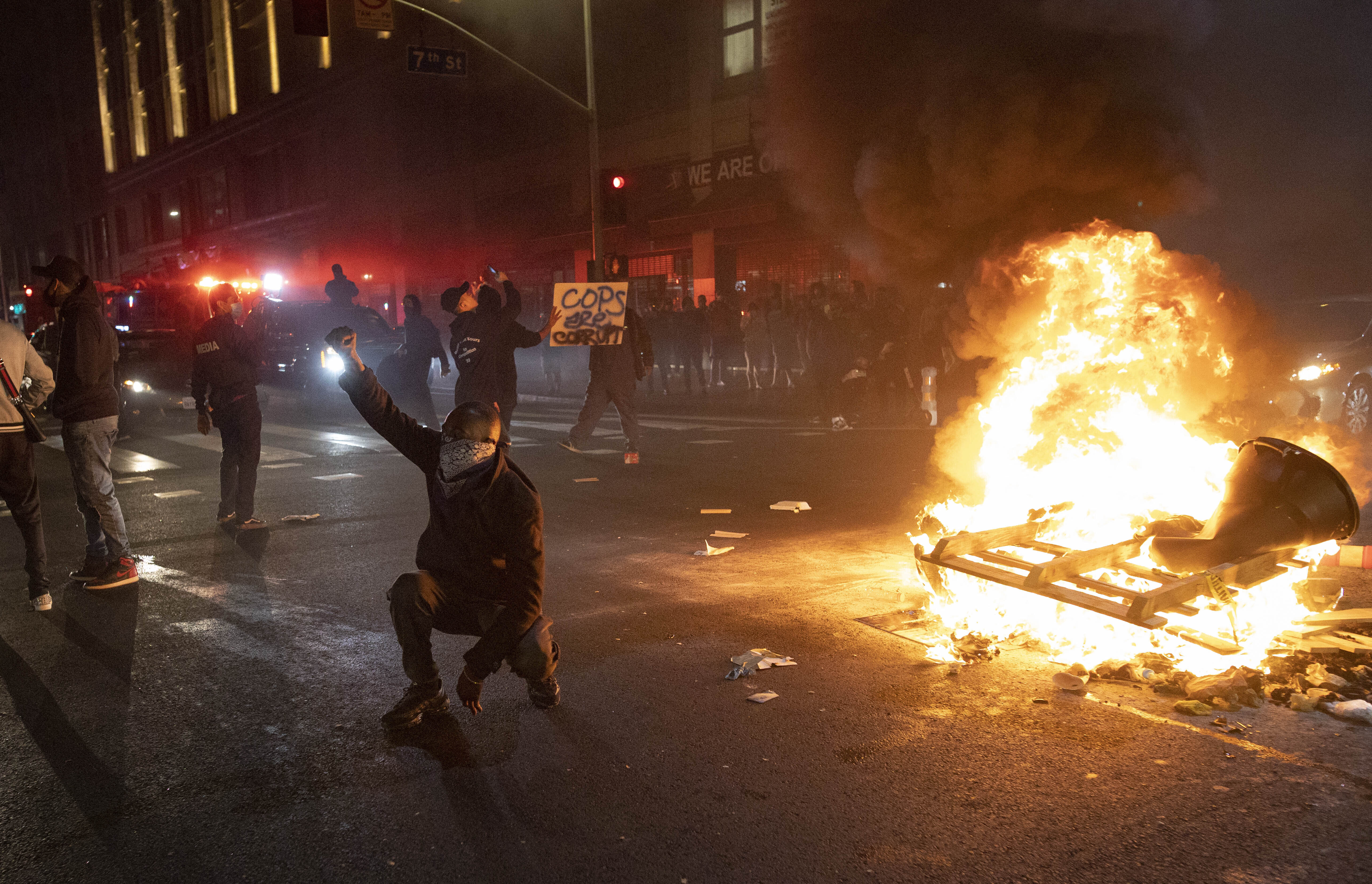 Minneapolis Police Death Protests Los Angeles