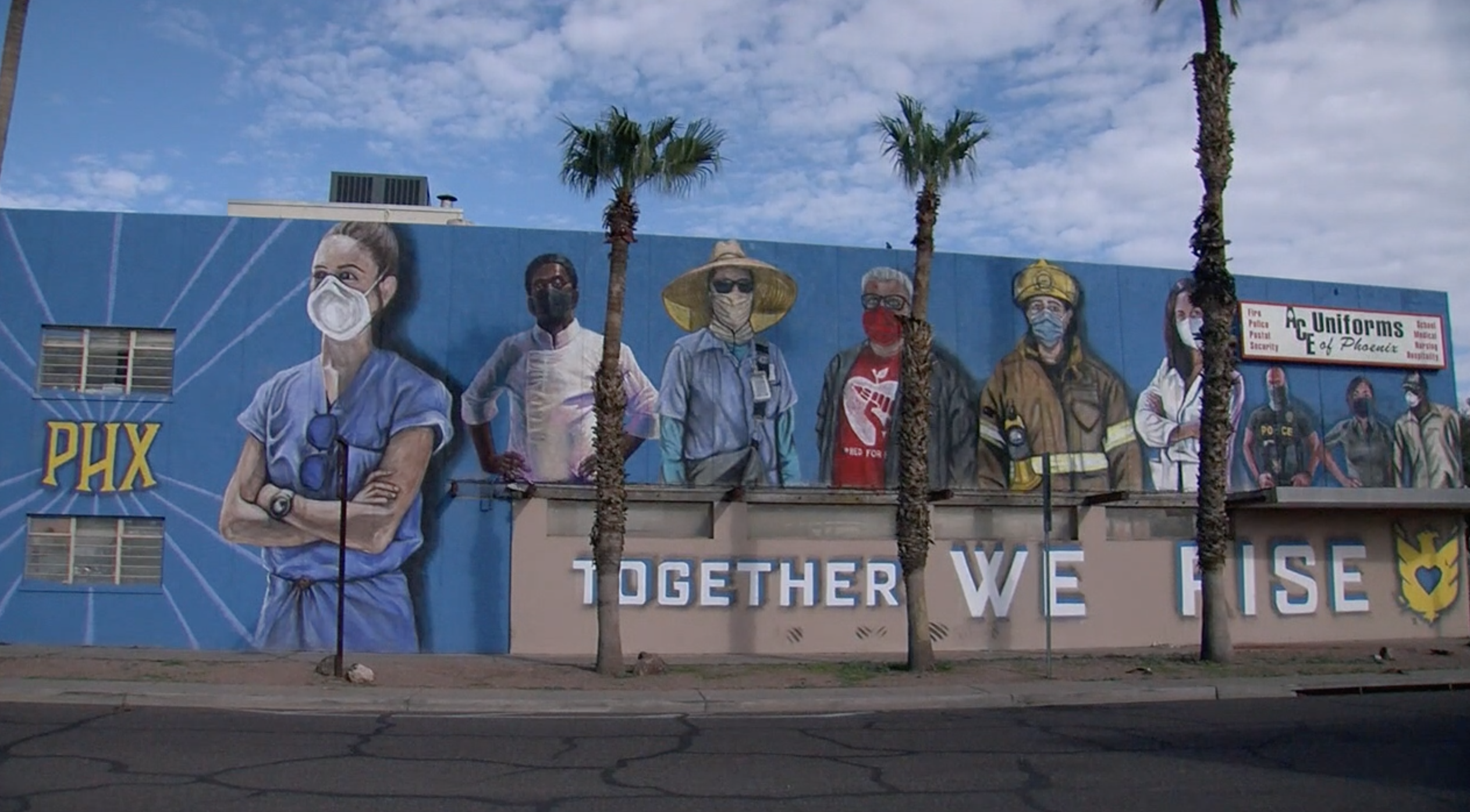 Phoenix mural honors frontline workers
