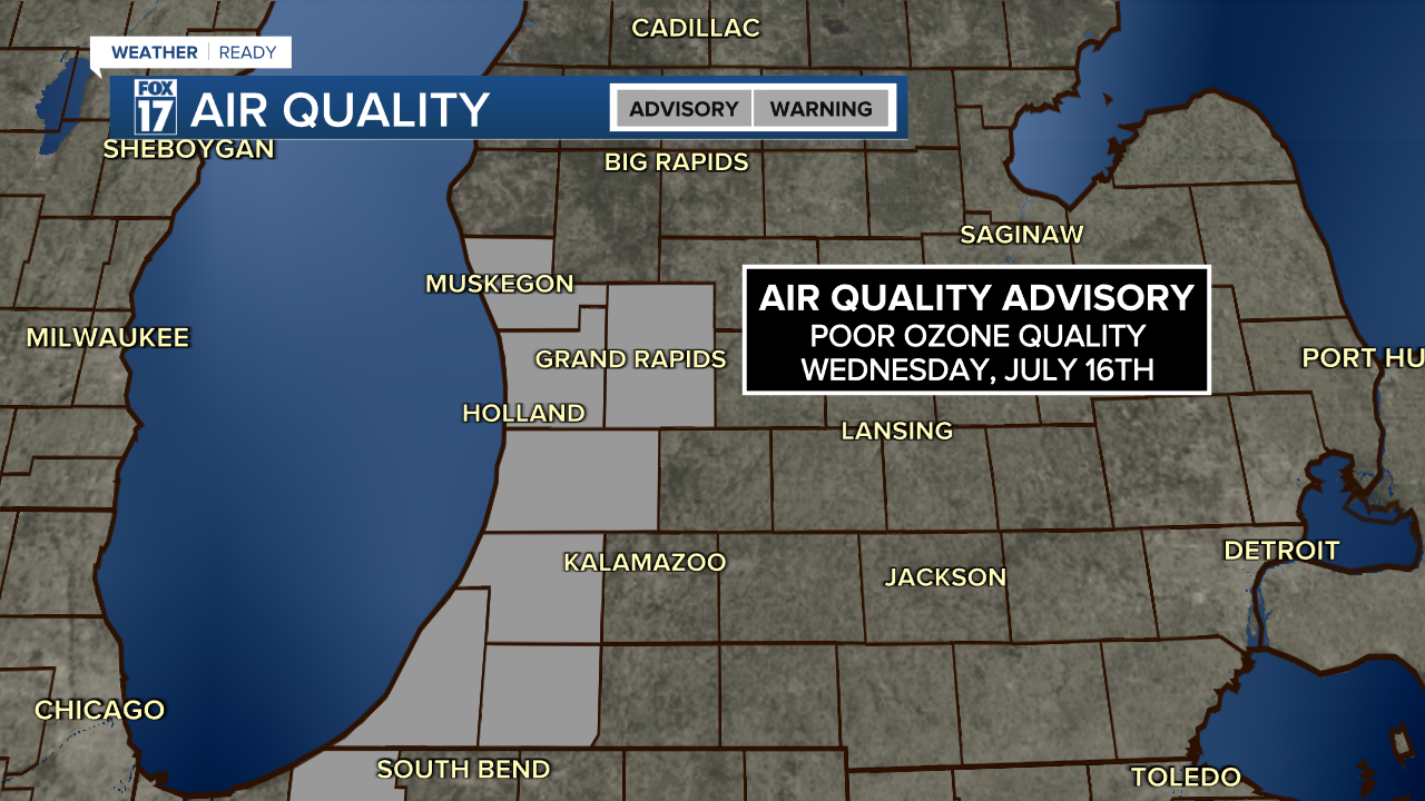 Air Quality Advisory Wednesday