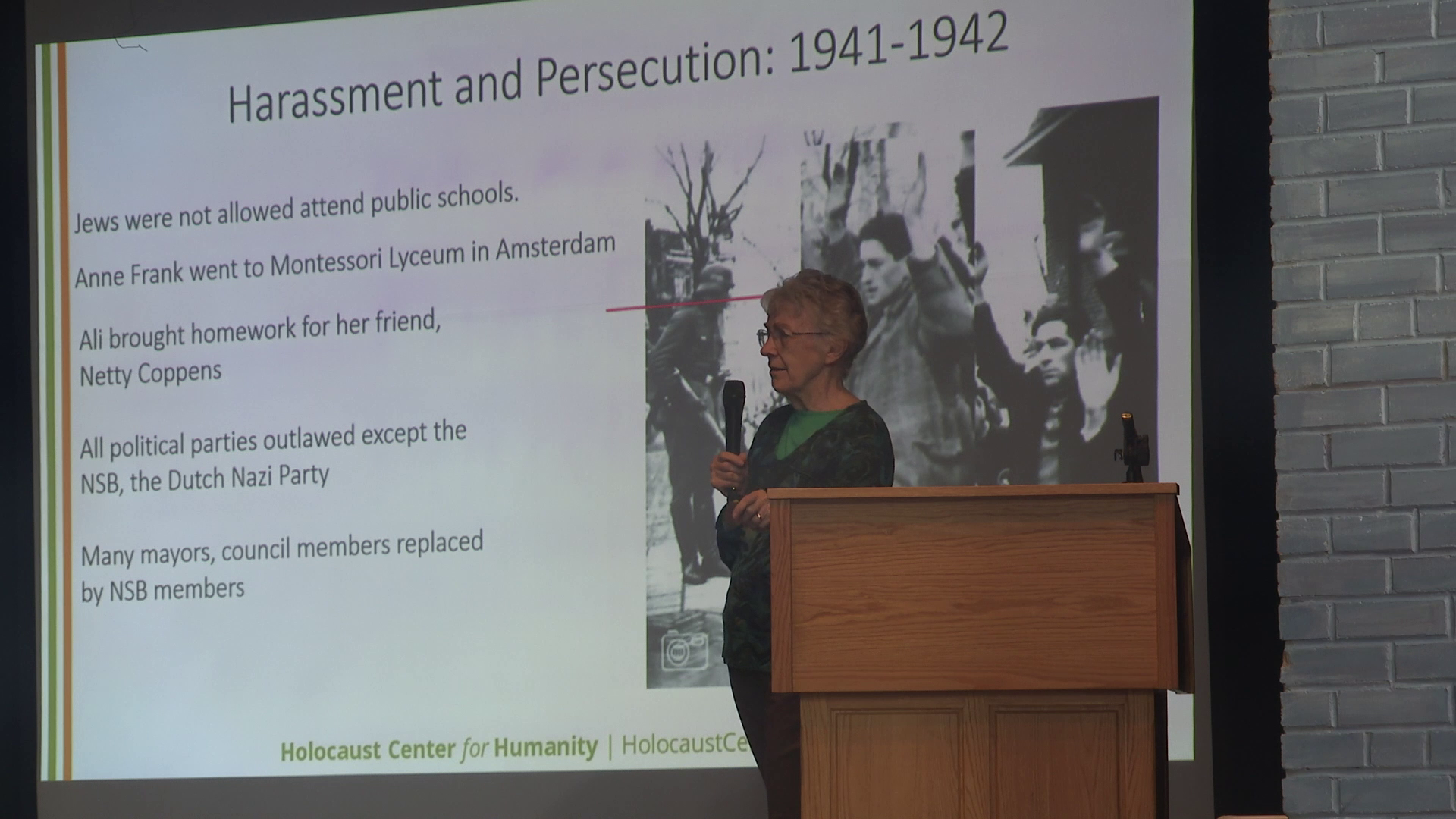 Power hosts Holocaust survivor
