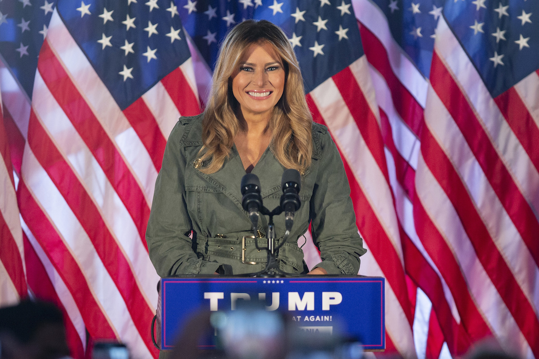 Melania Trump makes 1st solo 2020 campaign trip