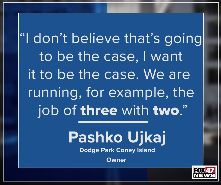 Pashko Ujkaj, owner, Dodge Park Coney Island