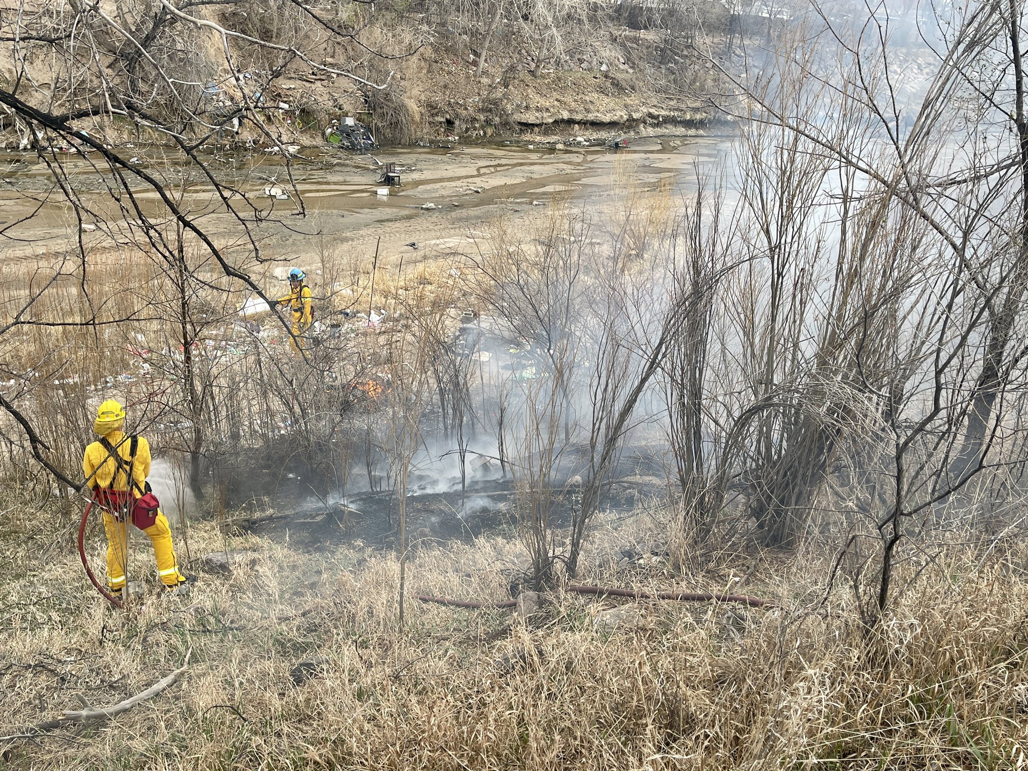 small fire in Springs_Colorado Springs Fire Department